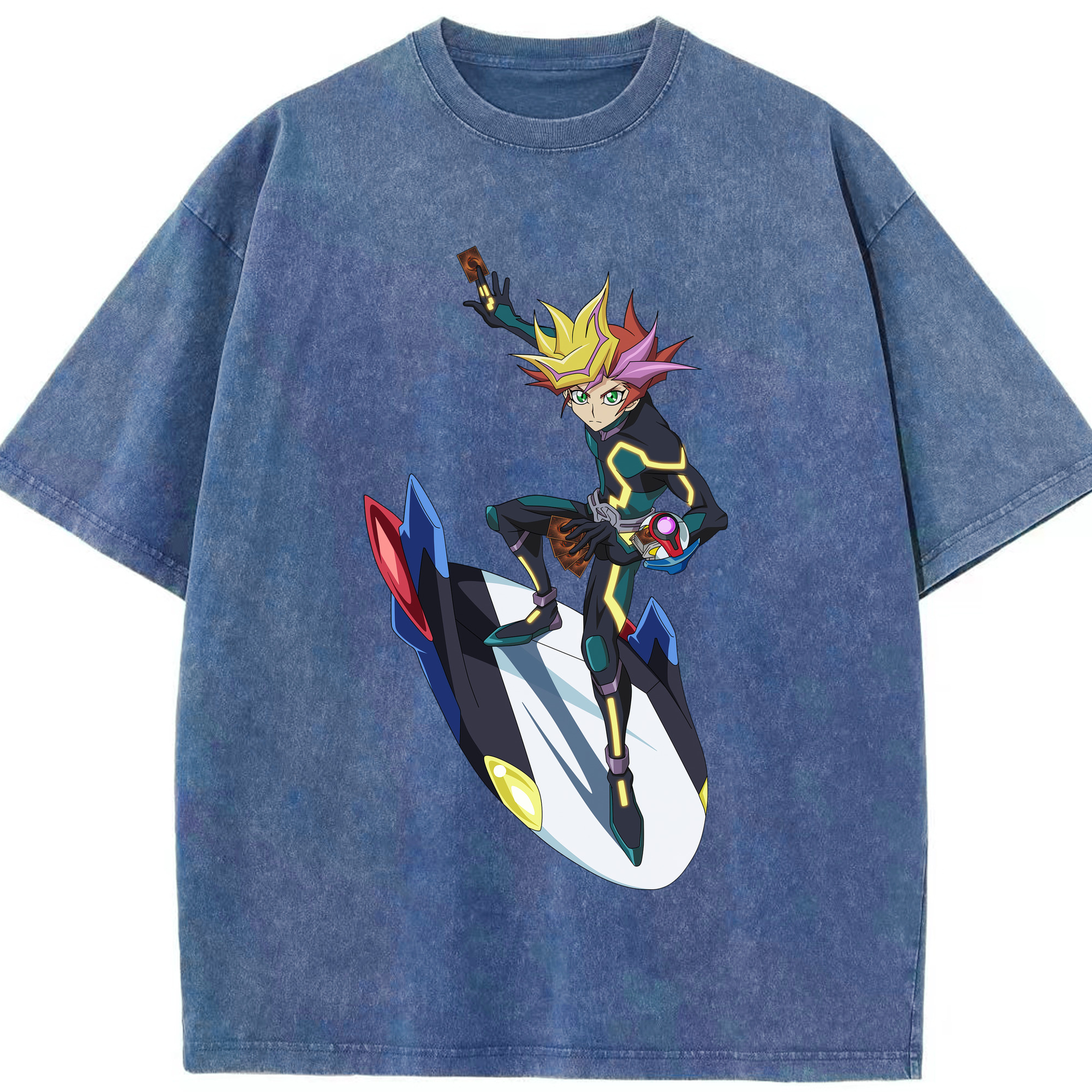 （画像用） 遊☆戯☆王 Yu-Gi-Oh! 綿100% ヴィンテージ風 半袖Tシャツ（フロントプリント）