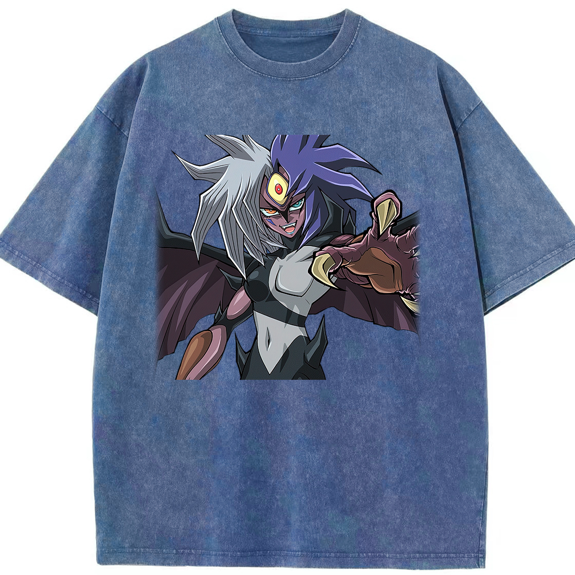 （画像用） 遊☆戯☆王 Yu-Gi-Oh! 綿100% ヴィンテージ風 半袖Tシャツ（フロントプリント）