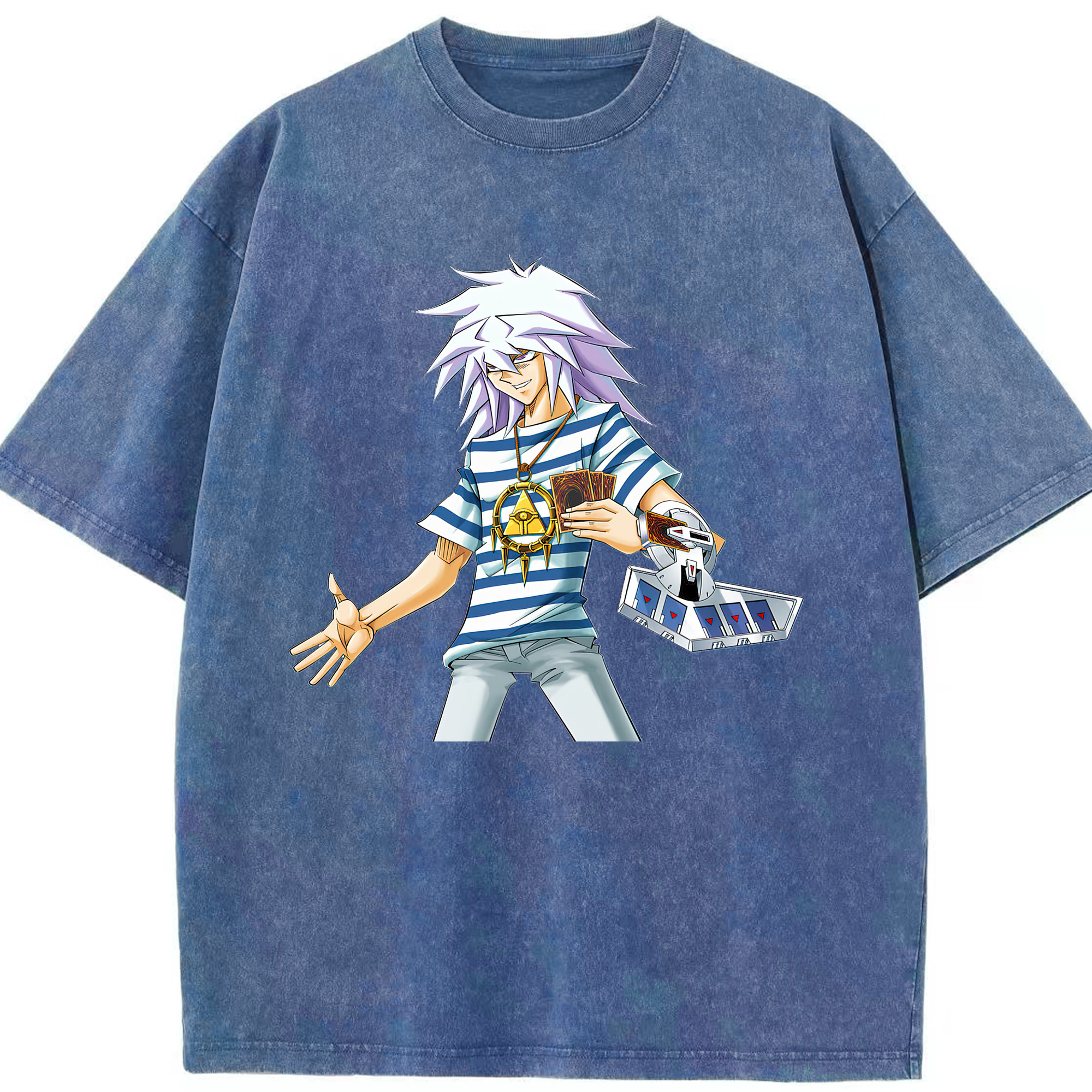 （画像用） 遊☆戯☆王 Yu-Gi-Oh! 綿100% ヴィンテージ風 半袖Tシャツ（フロントプリント）