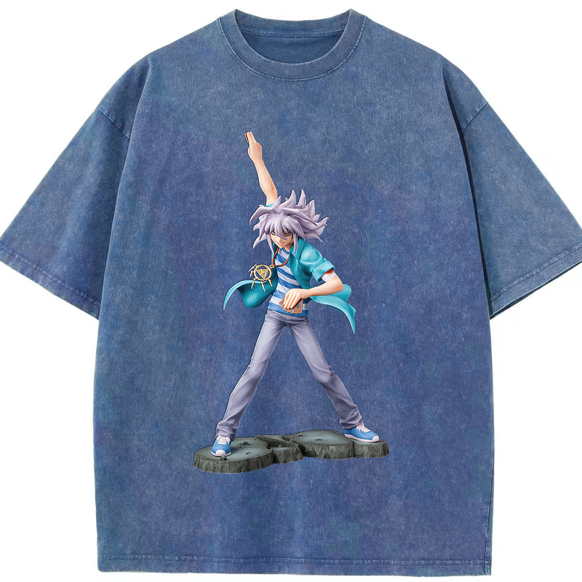 （画像用） 遊☆戯☆王 Yu-Gi-Oh! 綿100% ヴィンテージ風 半袖Tシャツ（フロントプリント）