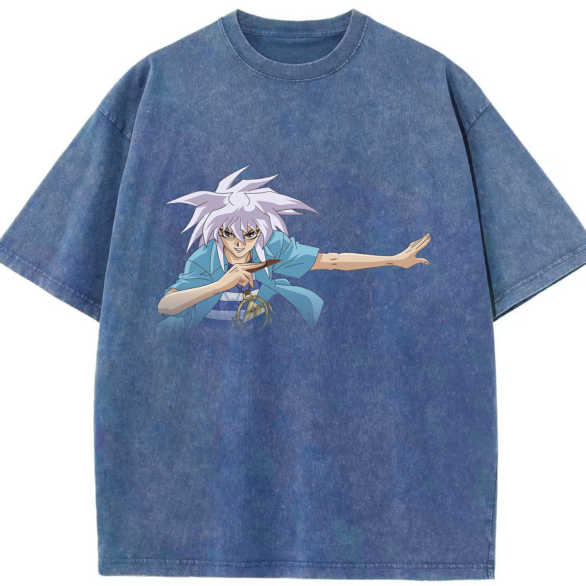 （画像用） 遊☆戯☆王 Yu-Gi-Oh! 綿100% ヴィンテージ風 半袖Tシャツ（フロントプリント）