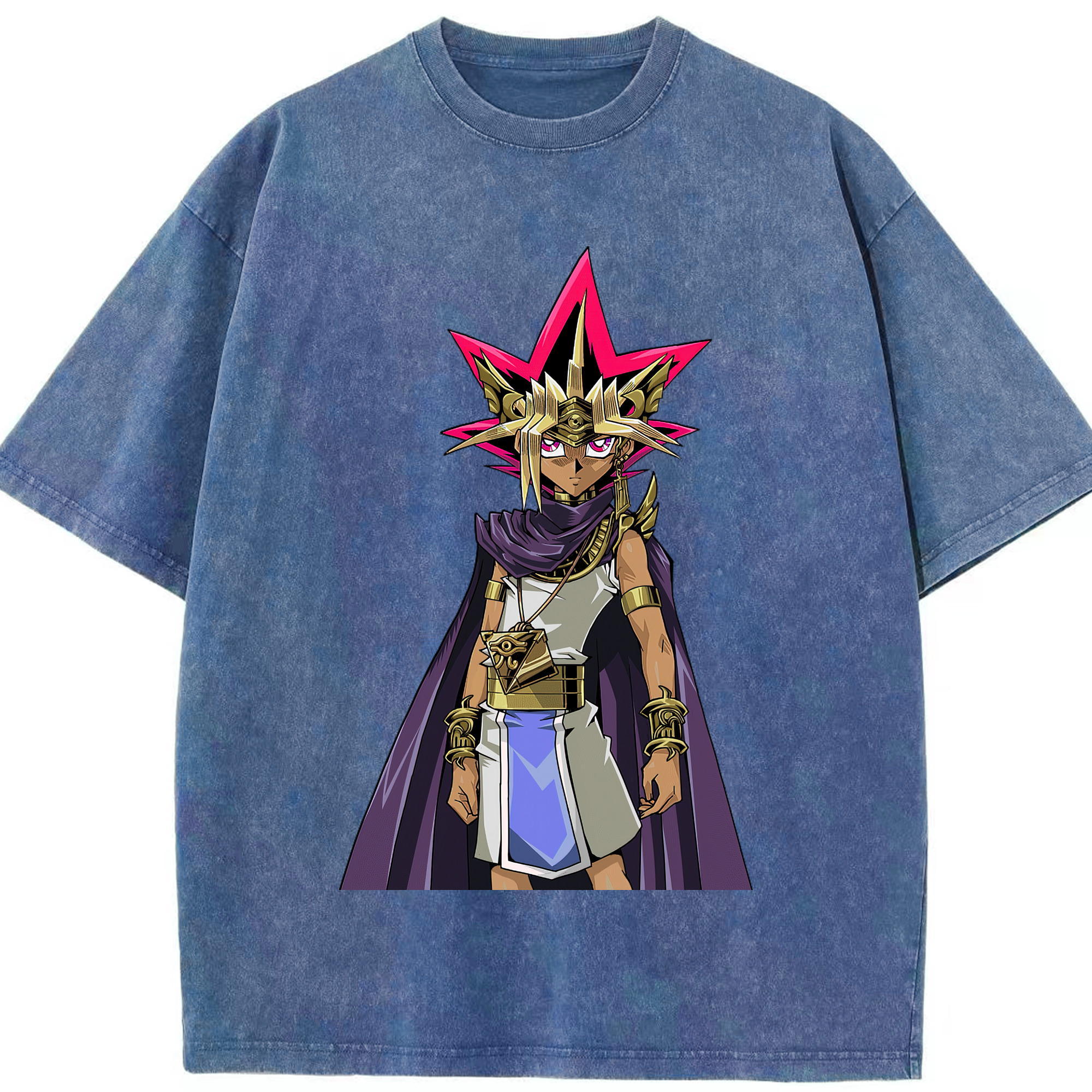 （画像用） 遊☆戯☆王 Yu-Gi-Oh! 綿100% ヴィンテージ風 半袖Tシャツ（フロントプリント）