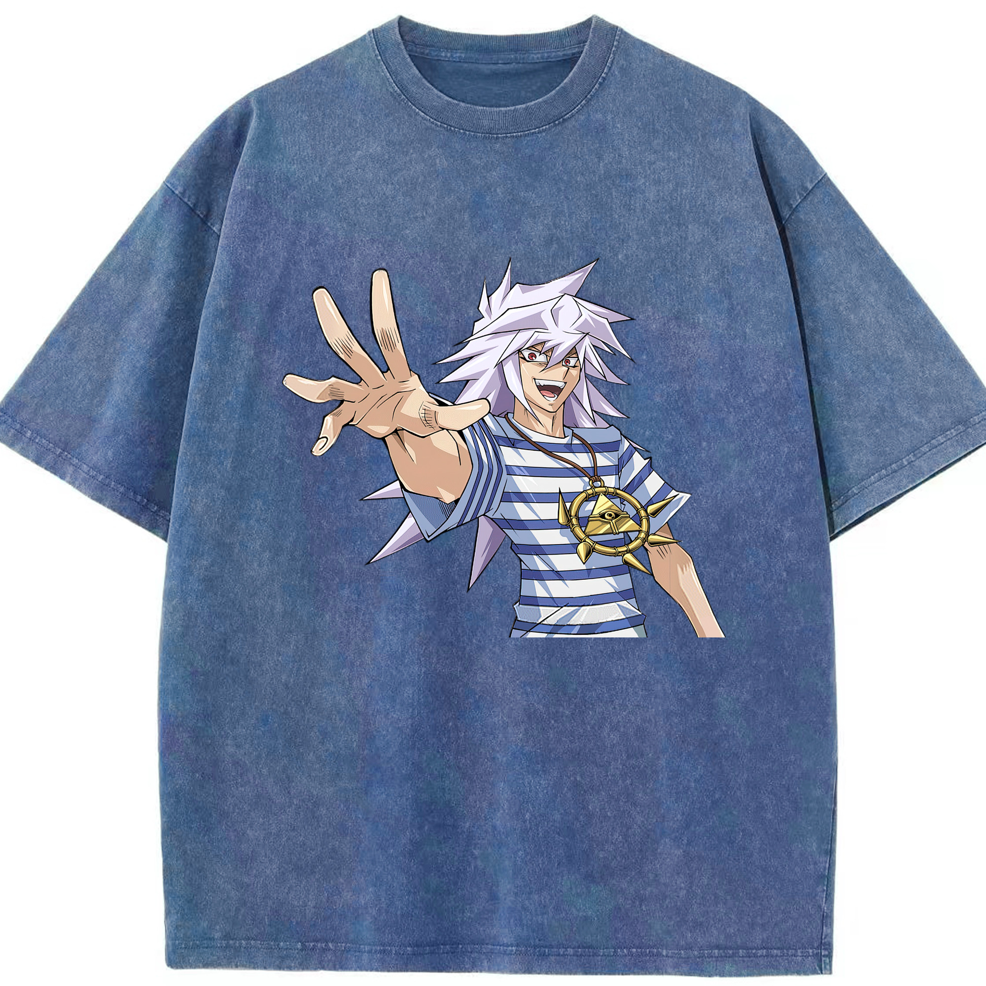 （画像用） 遊☆戯☆王 Yu-Gi-Oh! 綿100% ヴィンテージ風 半袖Tシャツ（フロントプリント）