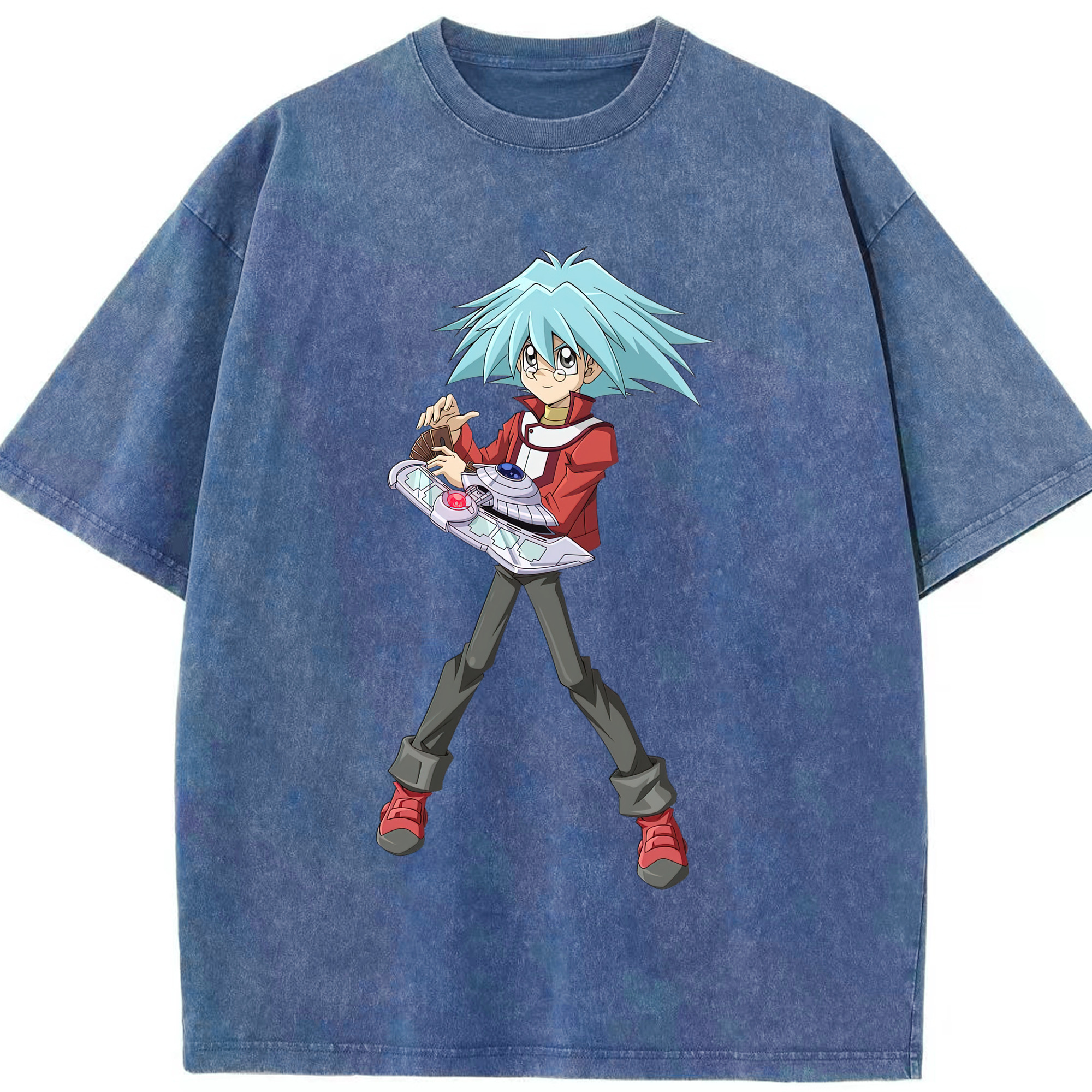 （画像用） 遊☆戯☆王 Yu-Gi-Oh! 綿100% ヴィンテージ風 半袖Tシャツ（フロントプリント）