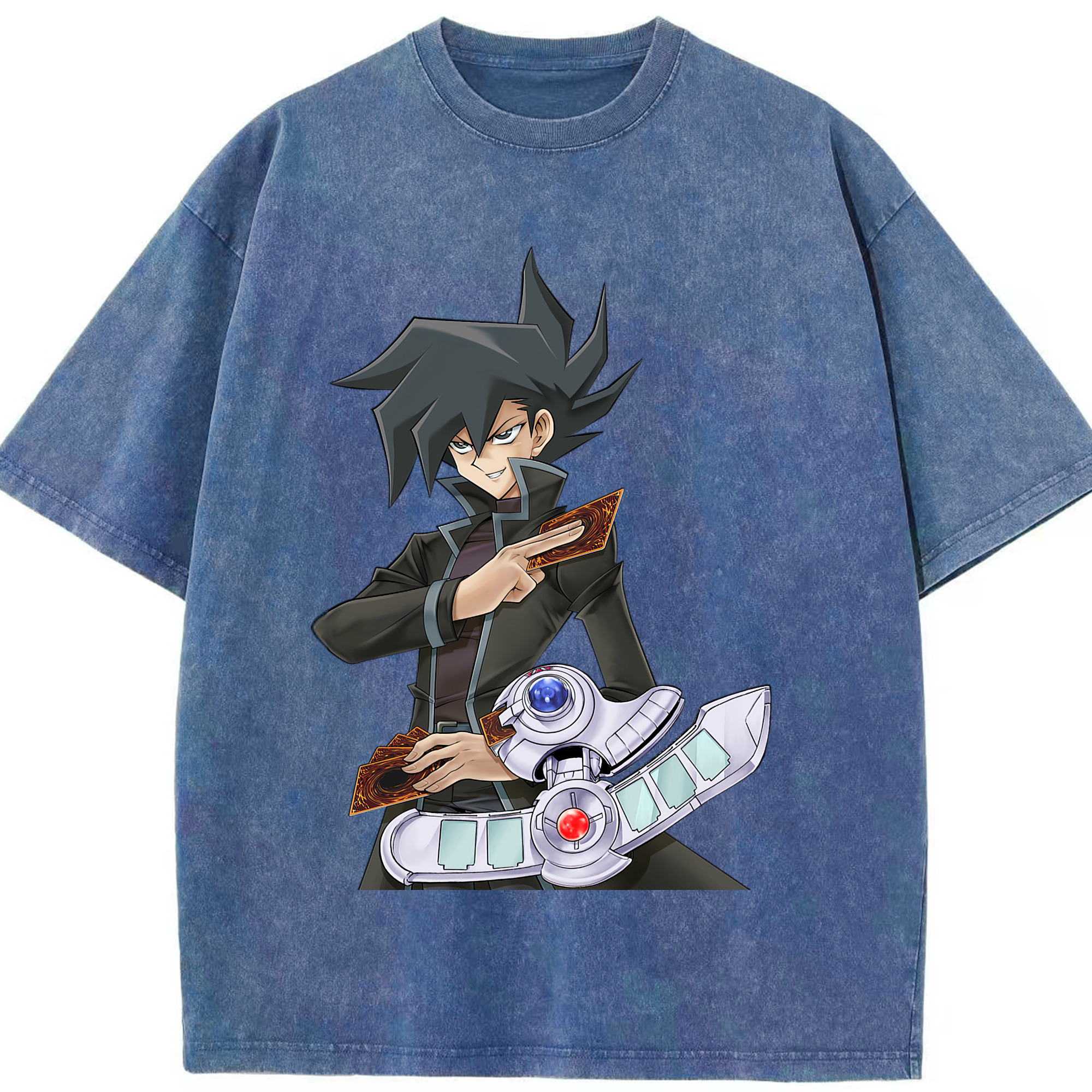 （画像用） 遊☆戯☆王 Yu-Gi-Oh! 綿100% ヴィンテージ風 半袖Tシャツ（フロントプリント）