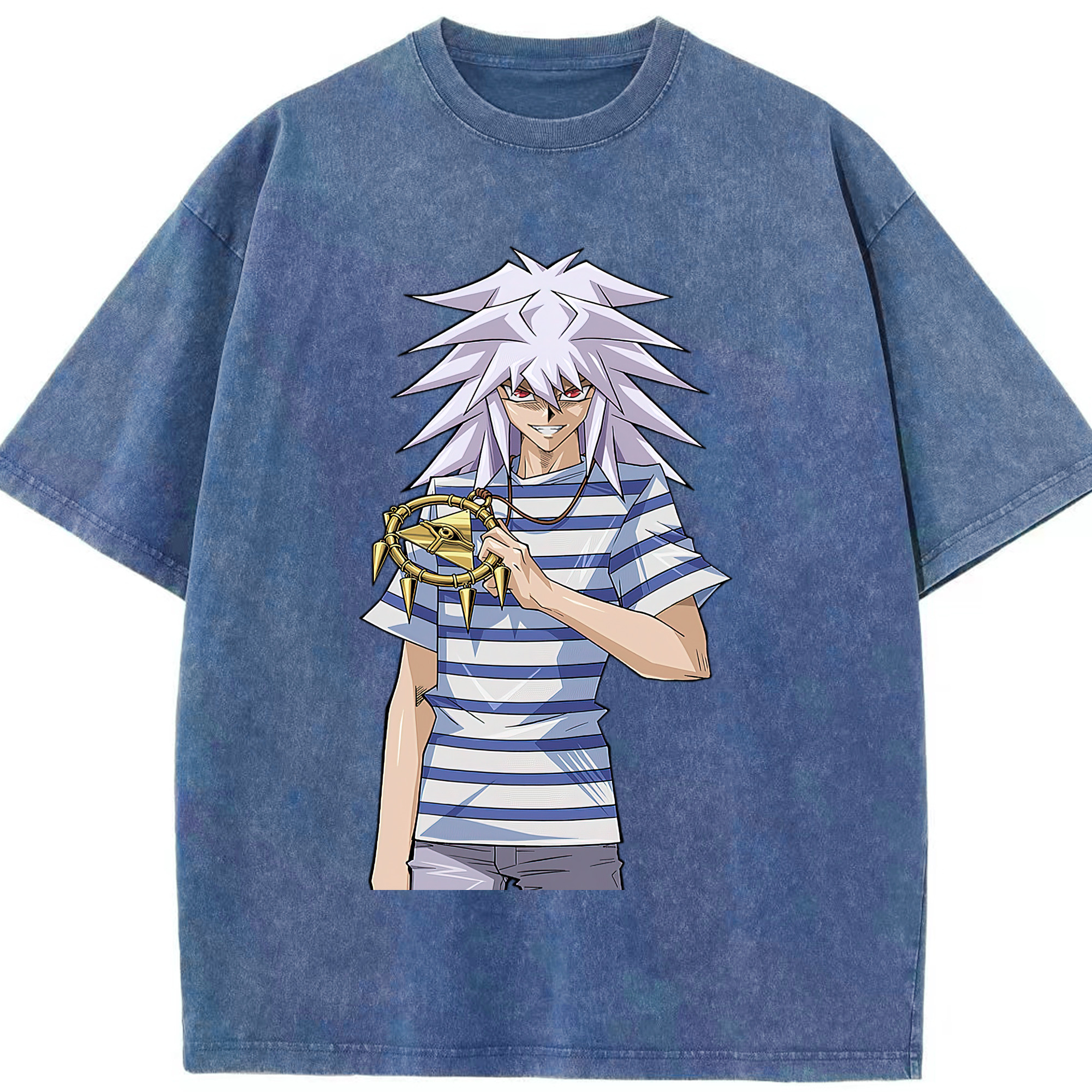 （画像用） 遊☆戯☆王 Yu-Gi-Oh! 綿100% ヴィンテージ風 半袖Tシャツ（フロントプリント）