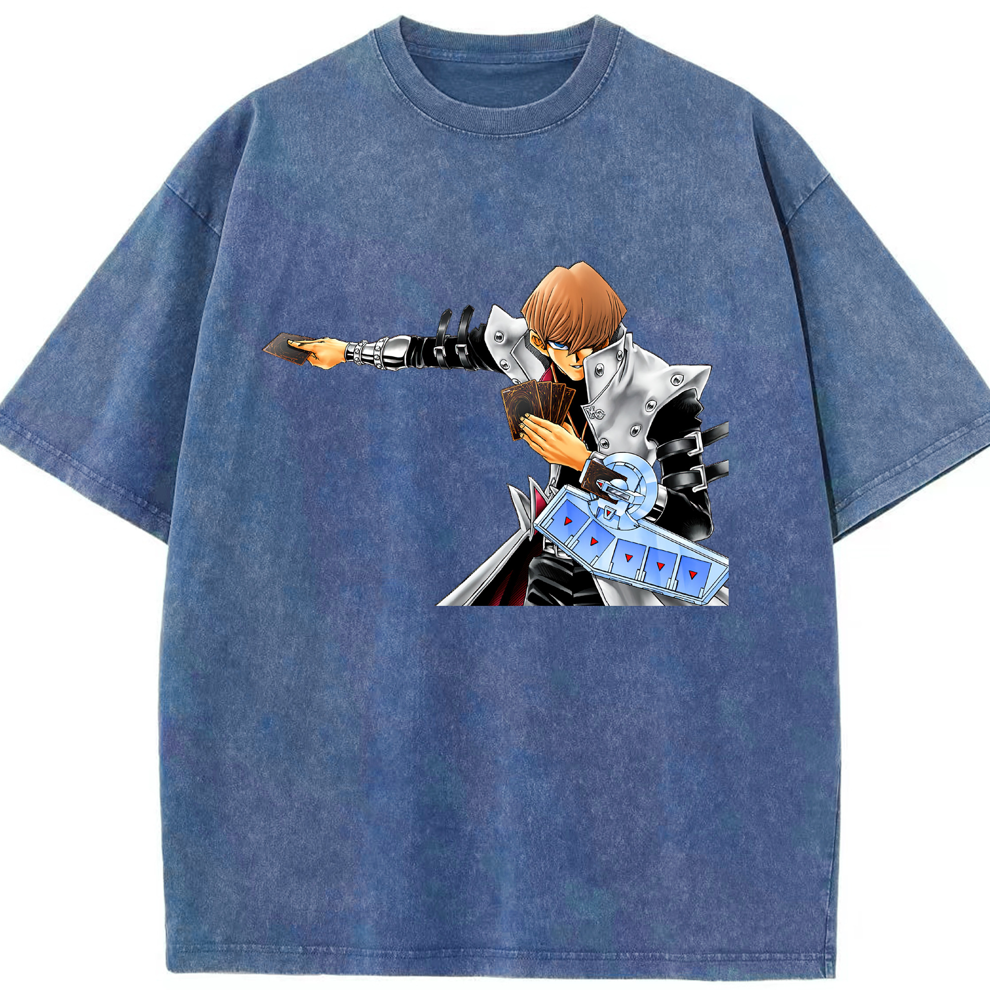 （画像用） 遊☆戯☆王 Yu-Gi-Oh! 綿100% ヴィンテージ風 半袖Tシャツ（フロントプリント）