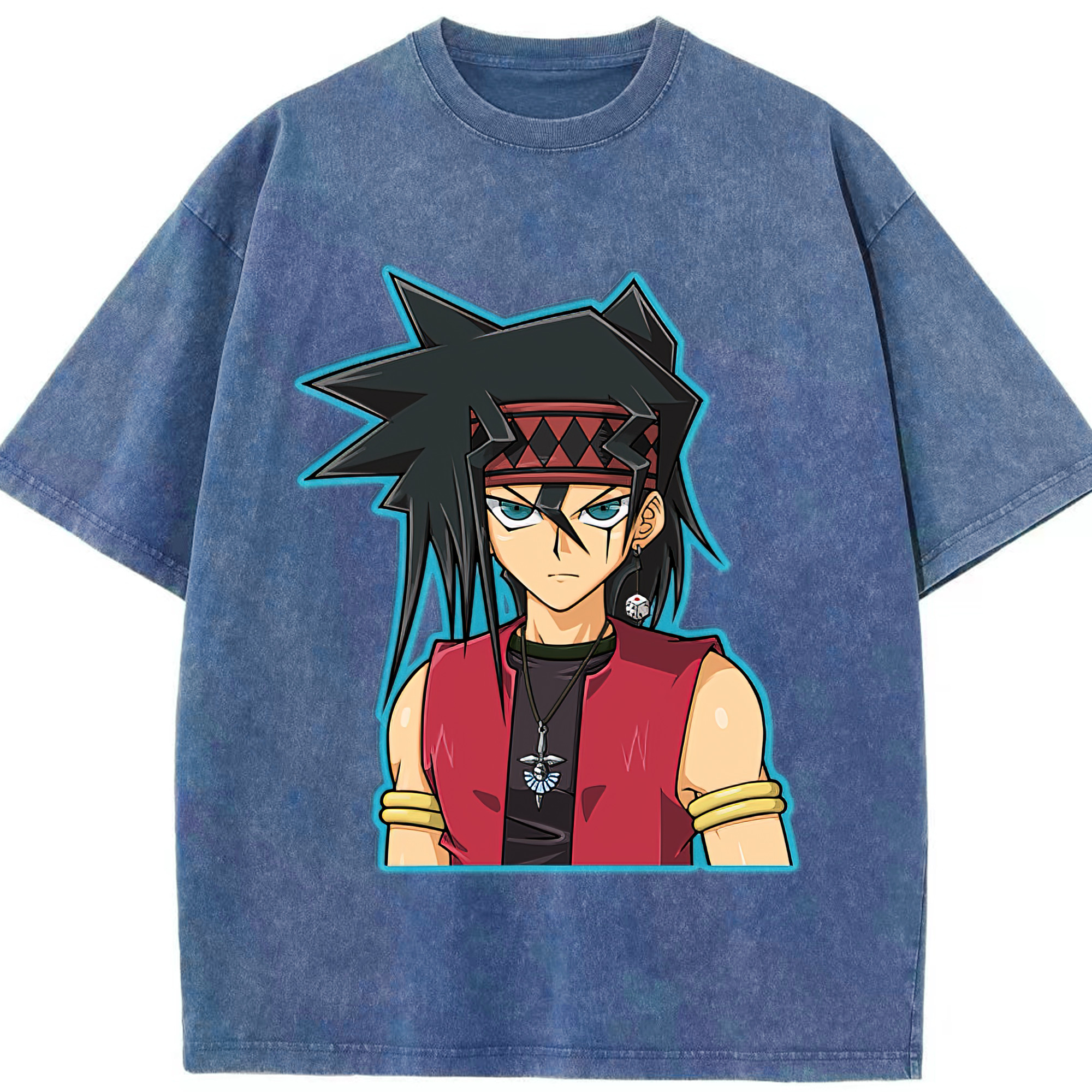 （画像用） 遊☆戯☆王 Yu-Gi-Oh! 綿100% ヴィンテージ風 半袖Tシャツ（フロントプリント）