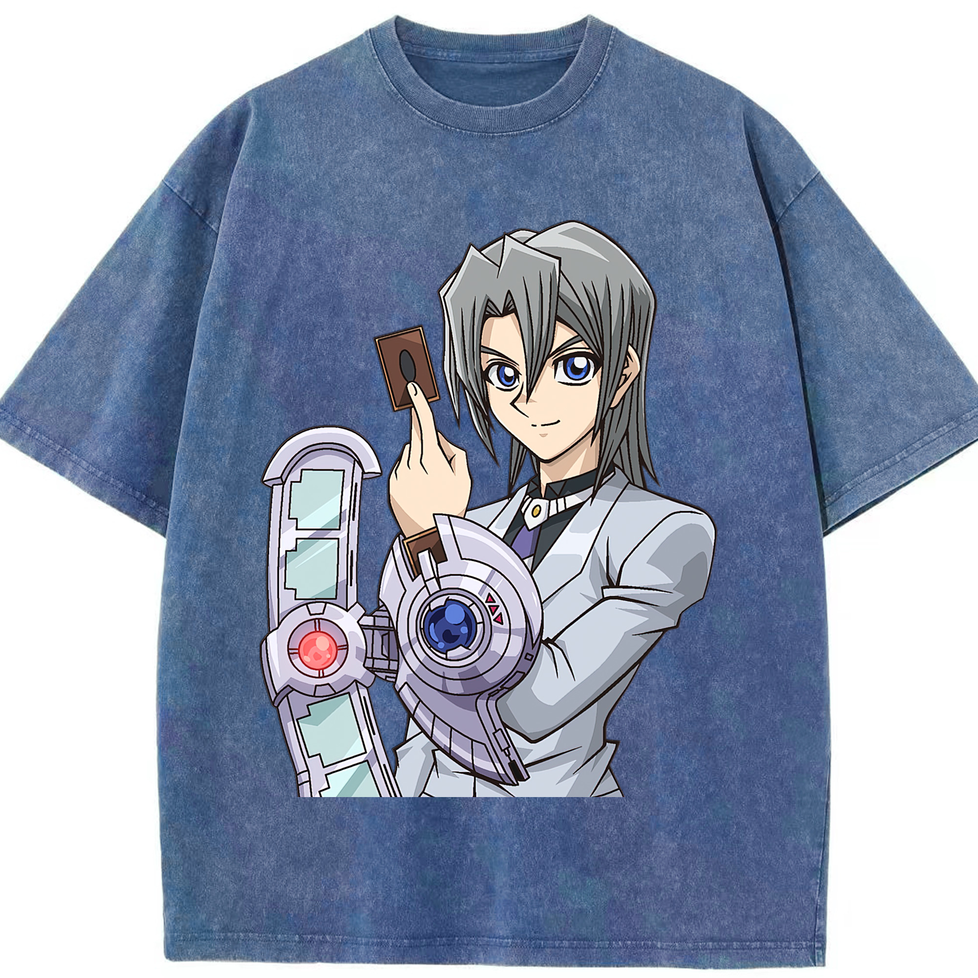 （画像用） 遊☆戯☆王 Yu-Gi-Oh! 綿100% ヴィンテージ風 半袖Tシャツ（フロントプリント）
