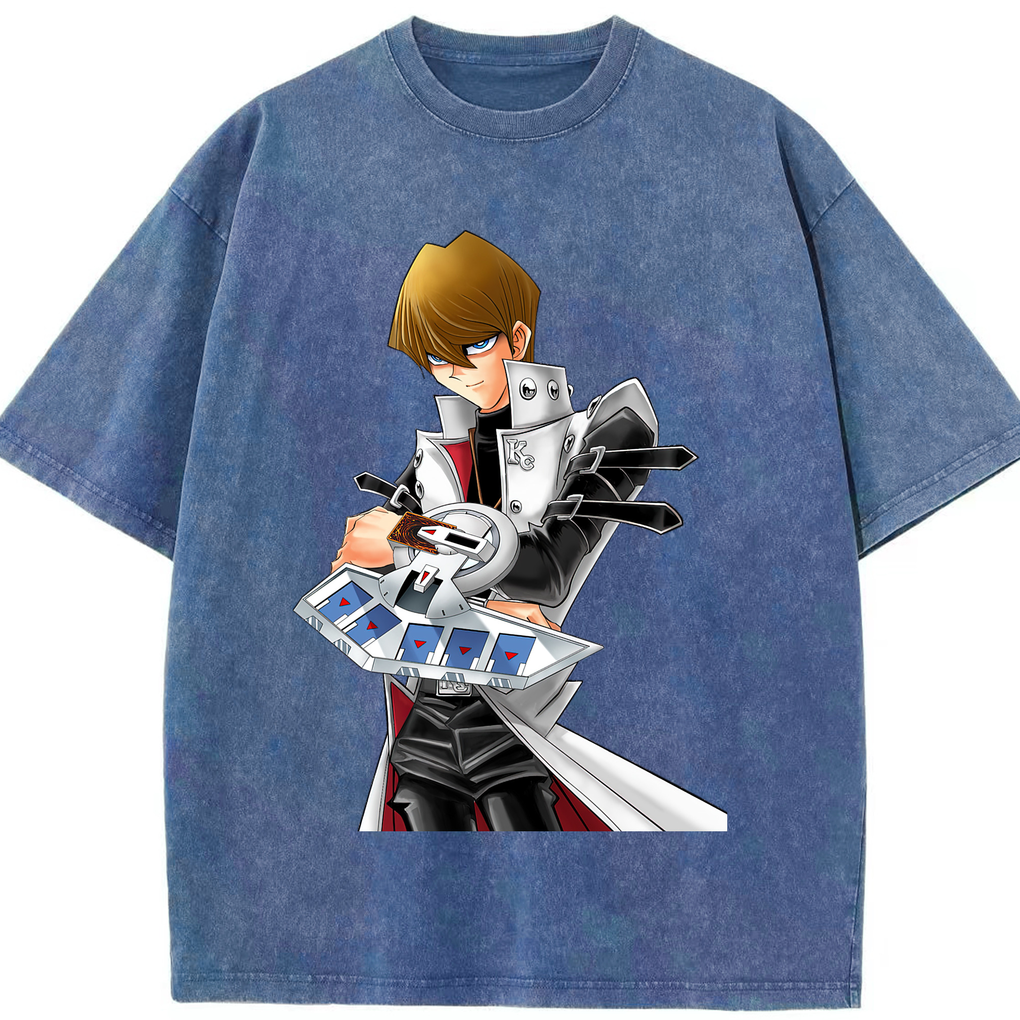 （画像用） 遊☆戯☆王 Yu-Gi-Oh! 綿100% ヴィンテージ風 半袖Tシャツ（フロントプリント）