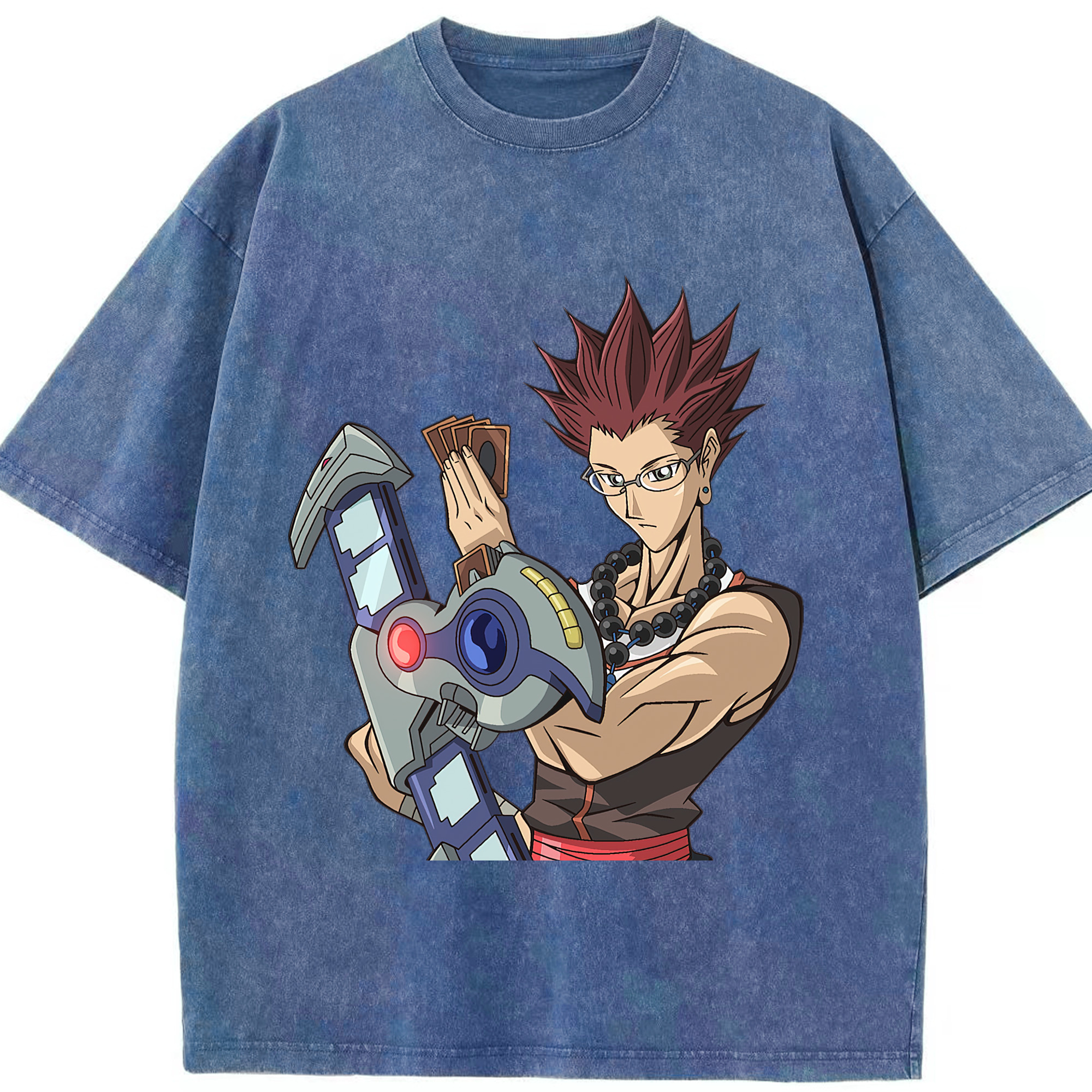 （画像用） 遊☆戯☆王 Yu-Gi-Oh! 綿100% ヴィンテージ風 半袖Tシャツ（フロントプリント）