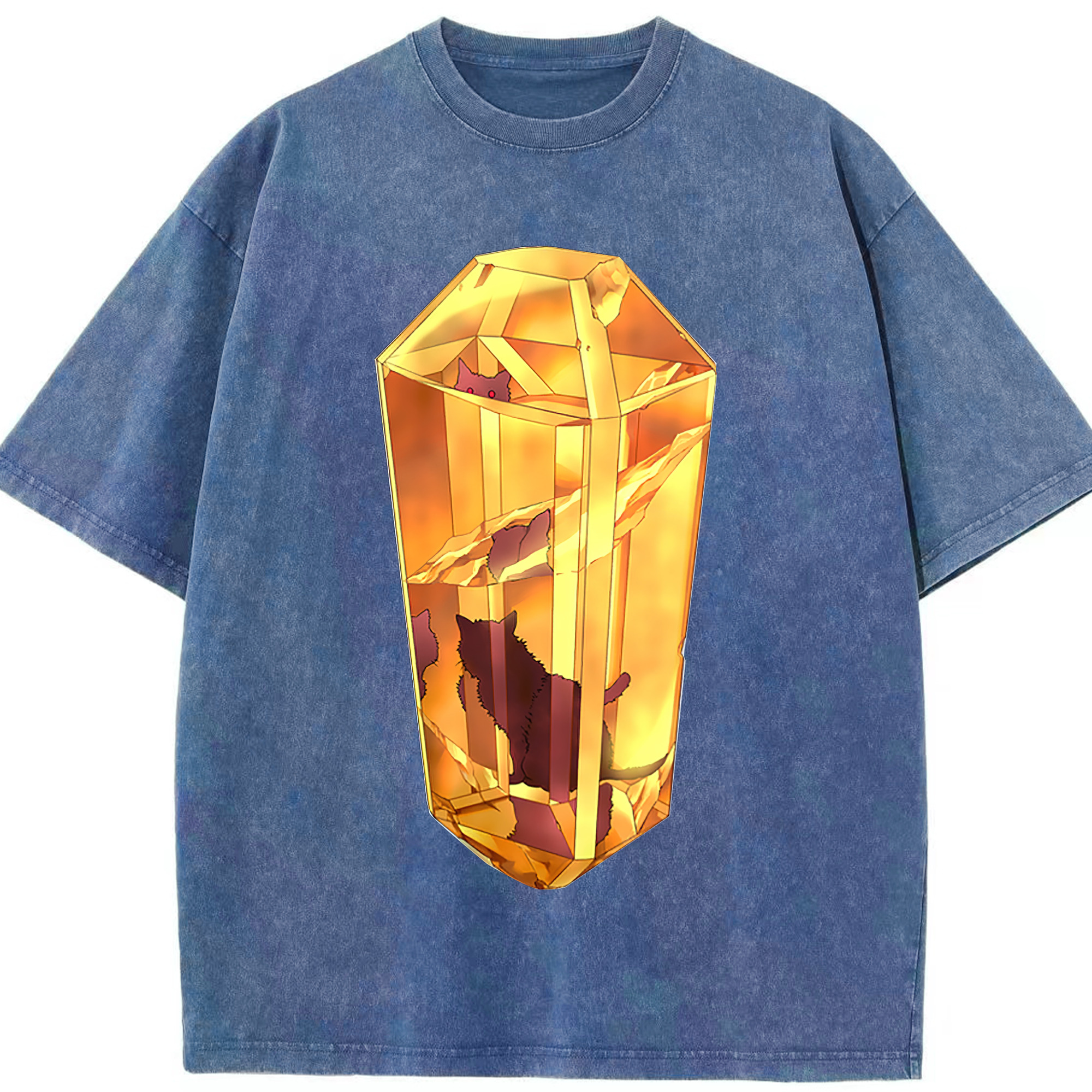 （画像用） 遊☆戯☆王 Yu-Gi-Oh! 綿100% ヴィンテージ風 半袖Tシャツ（フロントプリント）