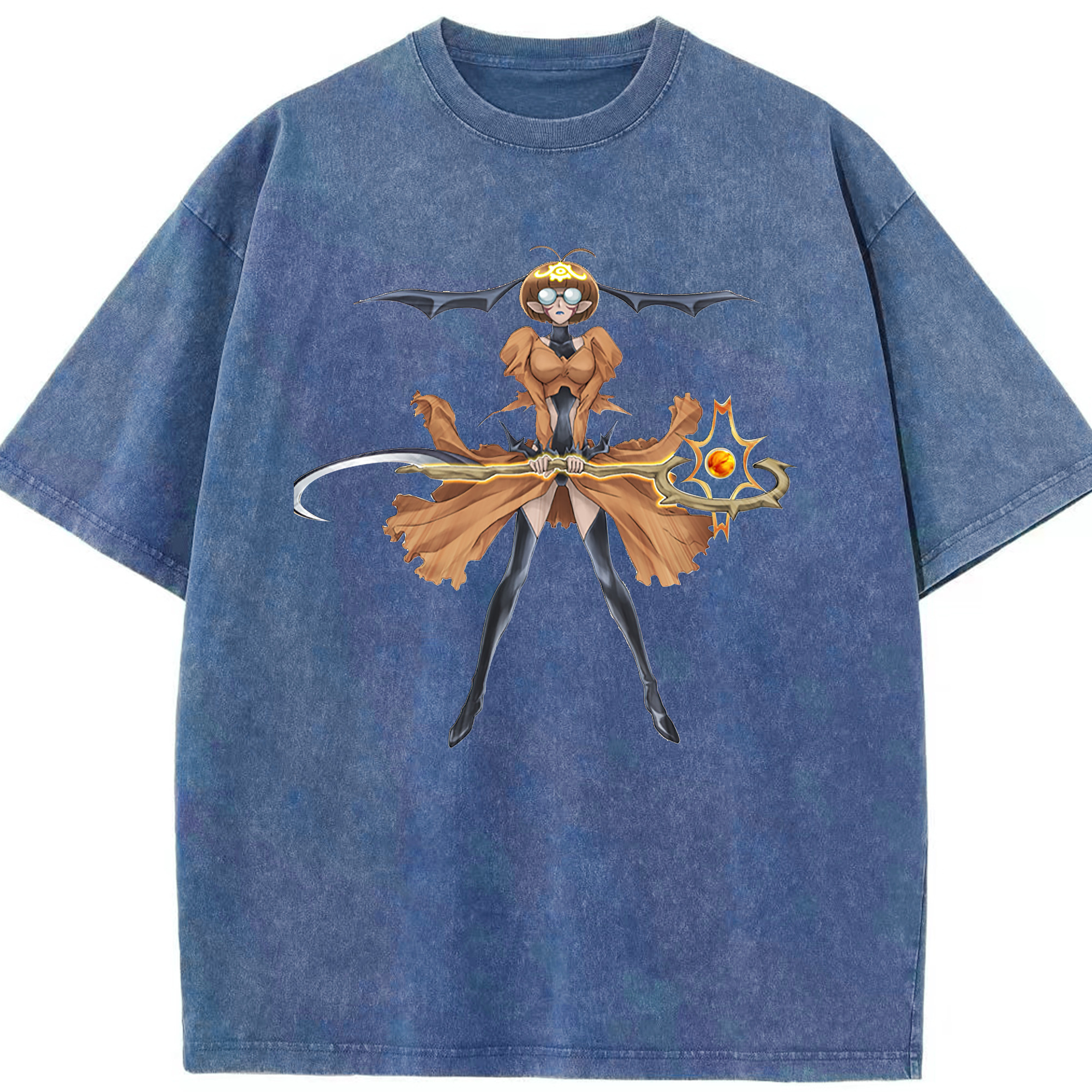 （画像用） 遊☆戯☆王 Yu-Gi-Oh! 綿100% ヴィンテージ風 半袖Tシャツ（フロントプリント）