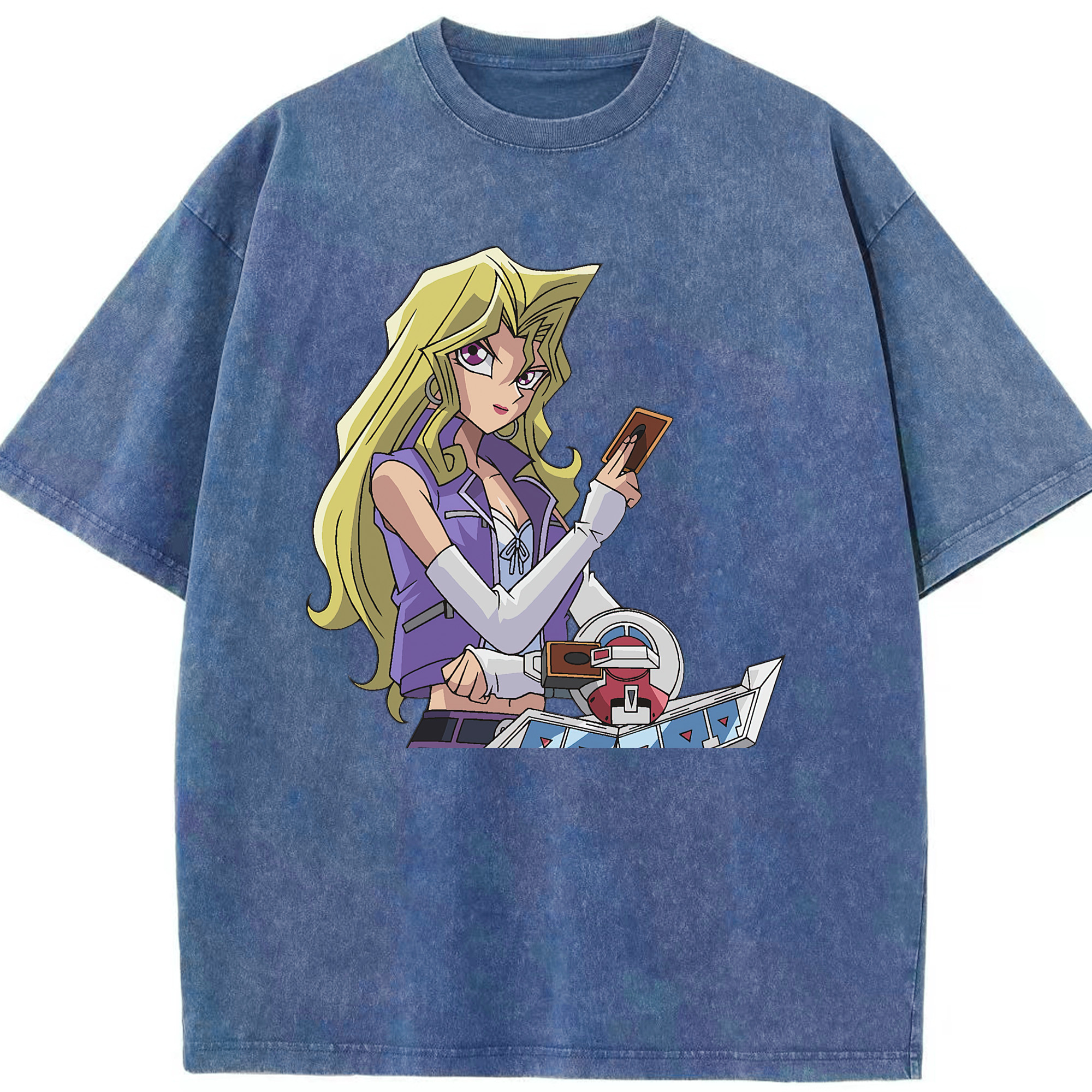 （画像用） 遊☆戯☆王 Yu-Gi-Oh! 綿100% ヴィンテージ風 半袖Tシャツ（フロントプリント）