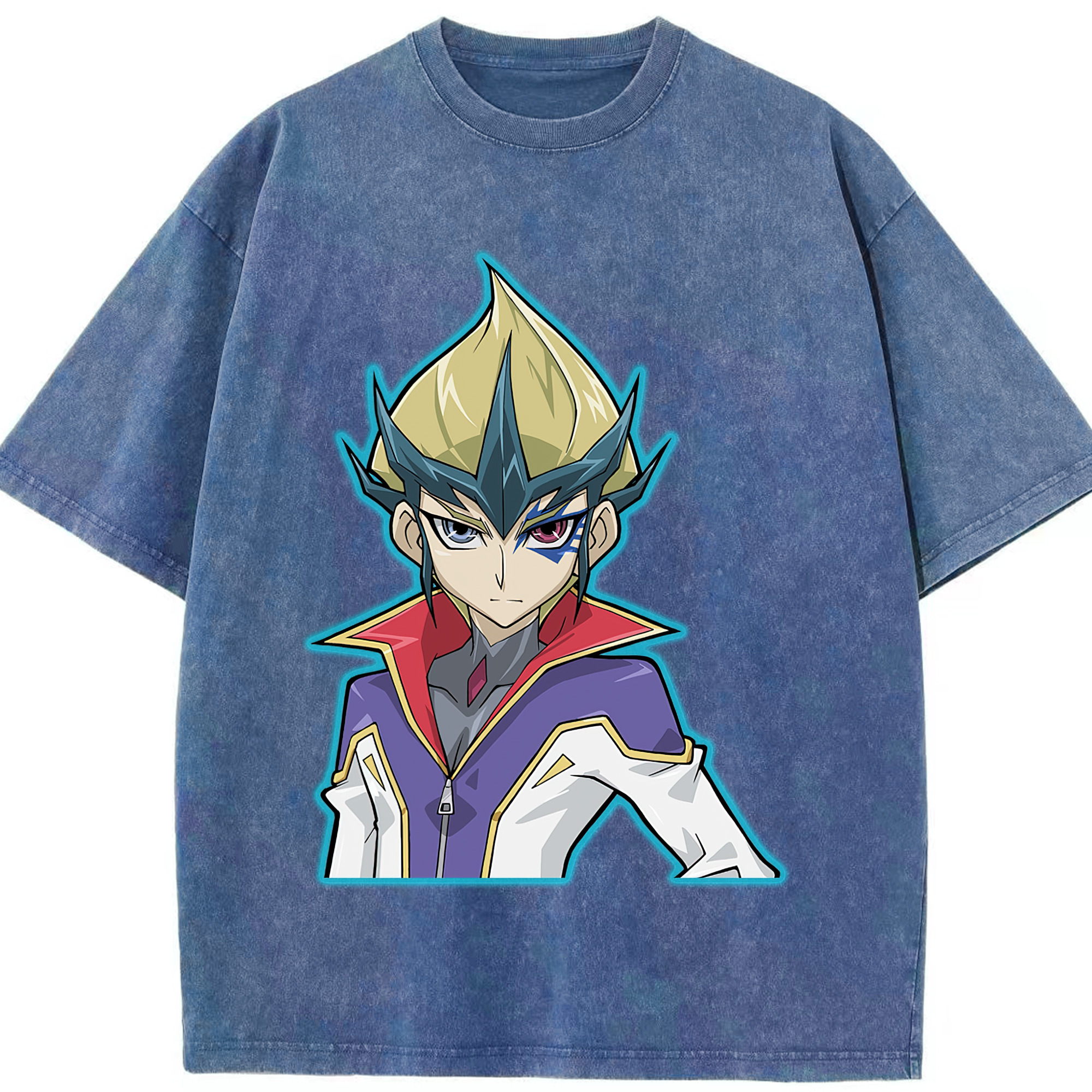 （画像用） 遊☆戯☆王 Yu-Gi-Oh! 綿100% ヴィンテージ風 半袖Tシャツ（フロントプリント）