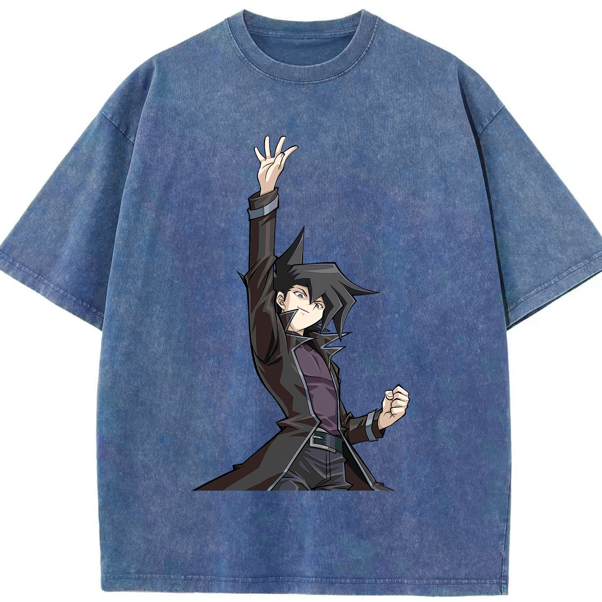 （画像用） 遊☆戯☆王 Yu-Gi-Oh! 綿100% ヴィンテージ風 半袖Tシャツ（フロントプリント）