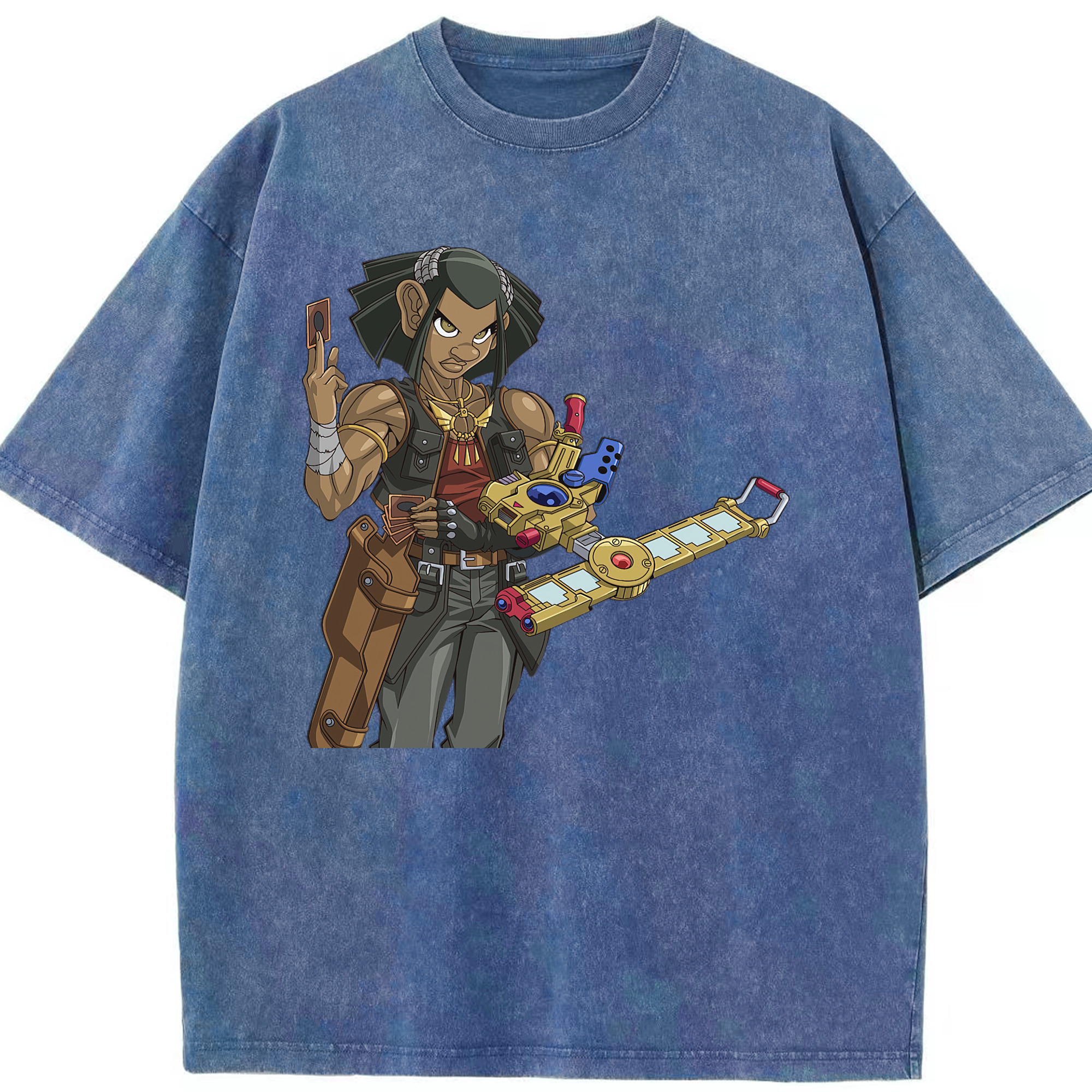 （画像用） 遊☆戯☆王 Yu-Gi-Oh! 綿100% ヴィンテージ風 半袖Tシャツ（フロントプリント）