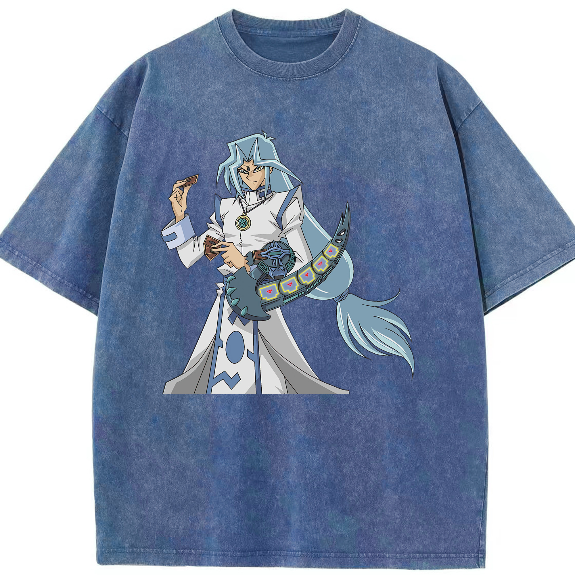 （画像用） 遊☆戯☆王 Yu-Gi-Oh! 綿100% ヴィンテージ風 半袖Tシャツ（フロントプリント）