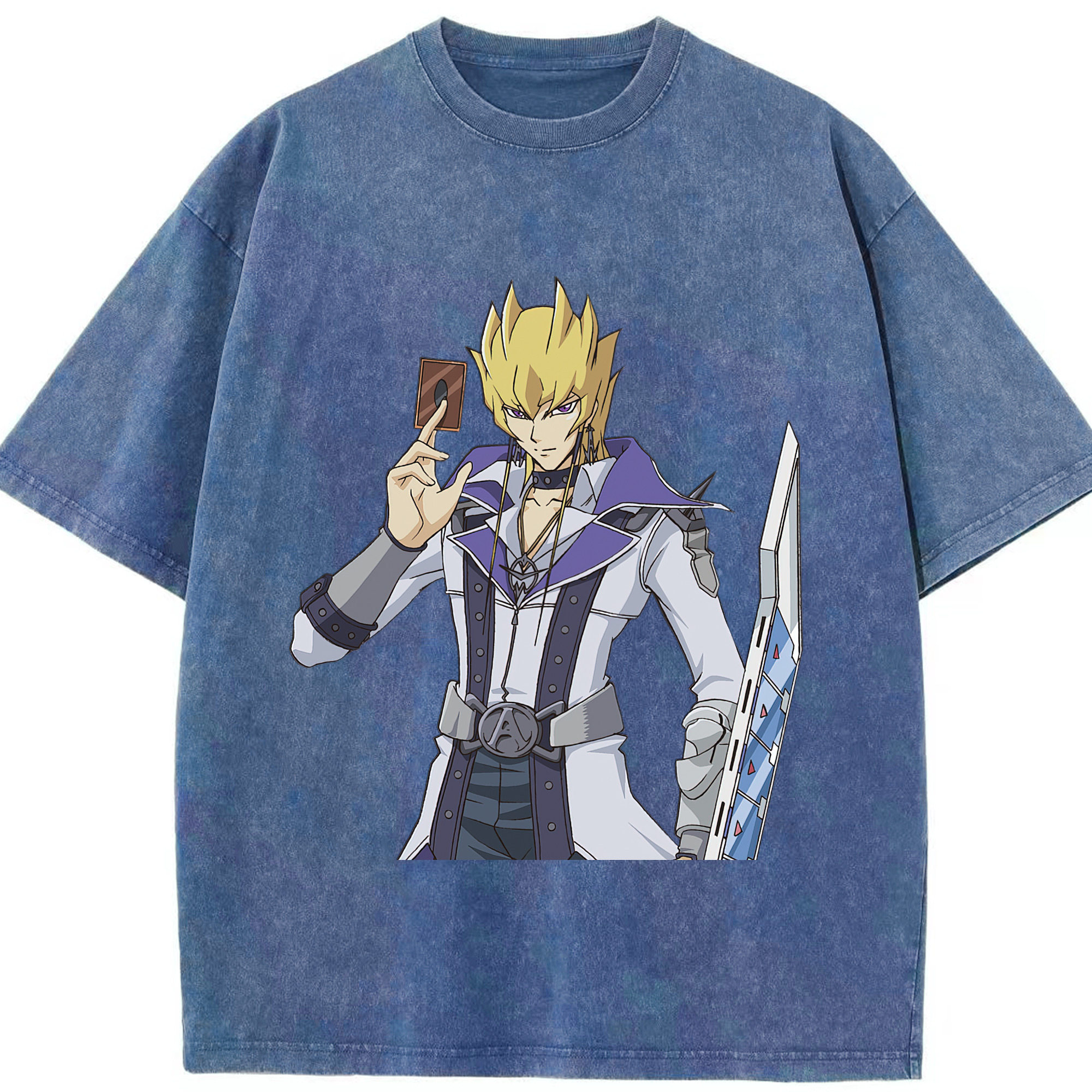 （画像用） 遊☆戯☆王 Yu-Gi-Oh! 綿100% ヴィンテージ風 半袖Tシャツ（フロントプリント）