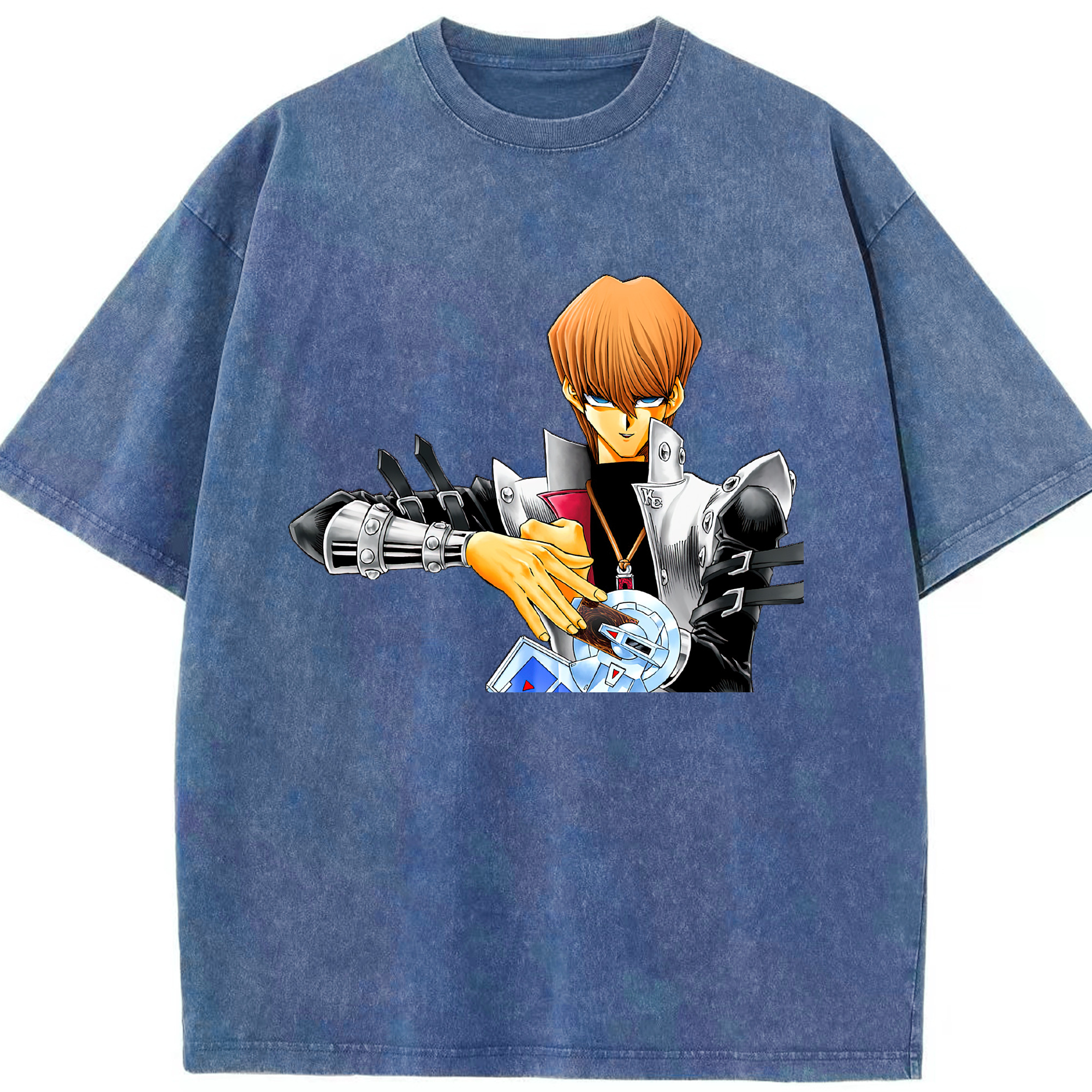 （画像用） 遊☆戯☆王 Yu-Gi-Oh! 綿100% ヴィンテージ風 半袖Tシャツ（フロントプリント）