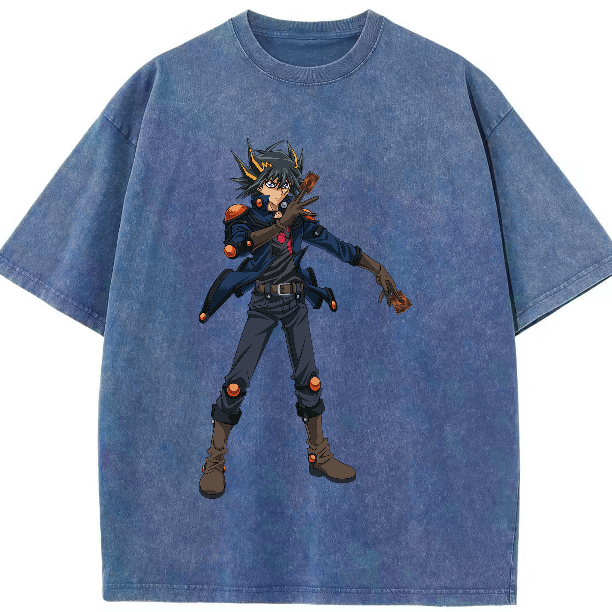 （画像用） 遊☆戯☆王 Yu-Gi-Oh! 綿100% ヴィンテージ風 半袖Tシャツ（フロントプリント）