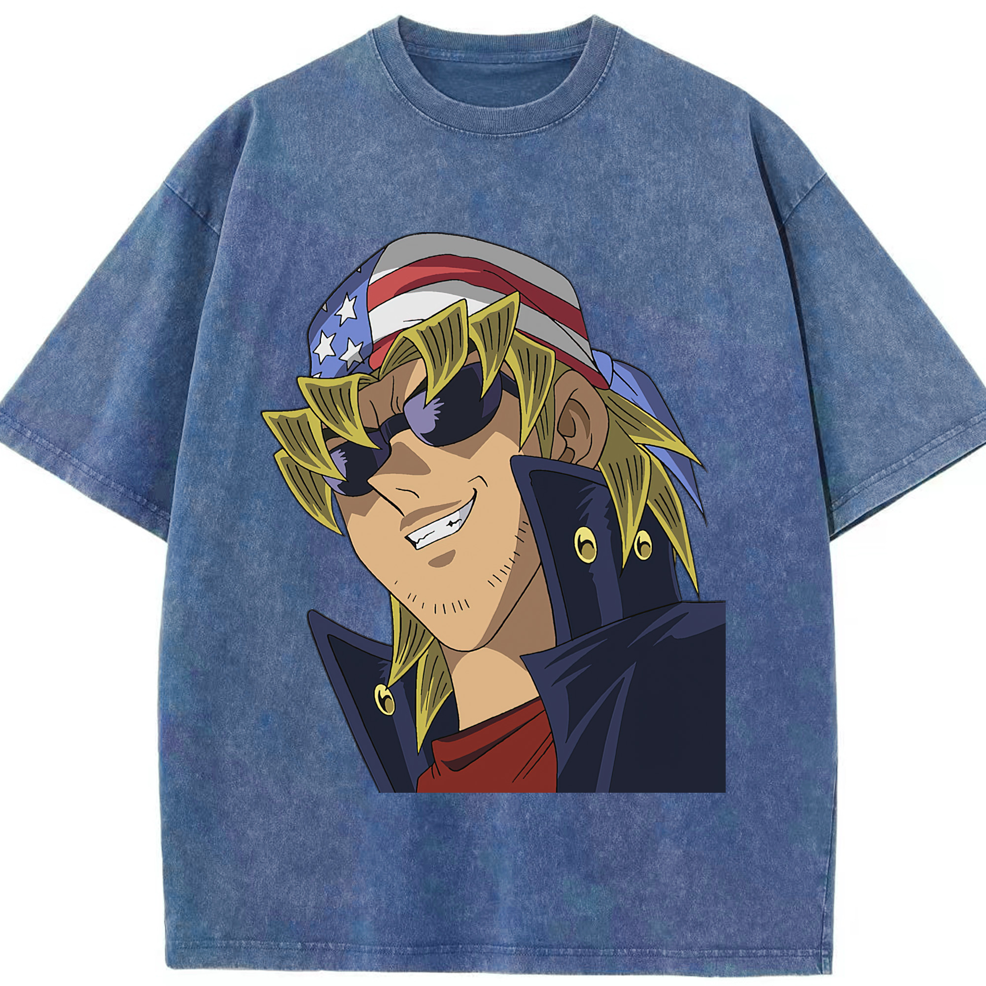 （画像用） 遊☆戯☆王 Yu-Gi-Oh! 綿100% ヴィンテージ風 半袖Tシャツ（フロントプリント）
