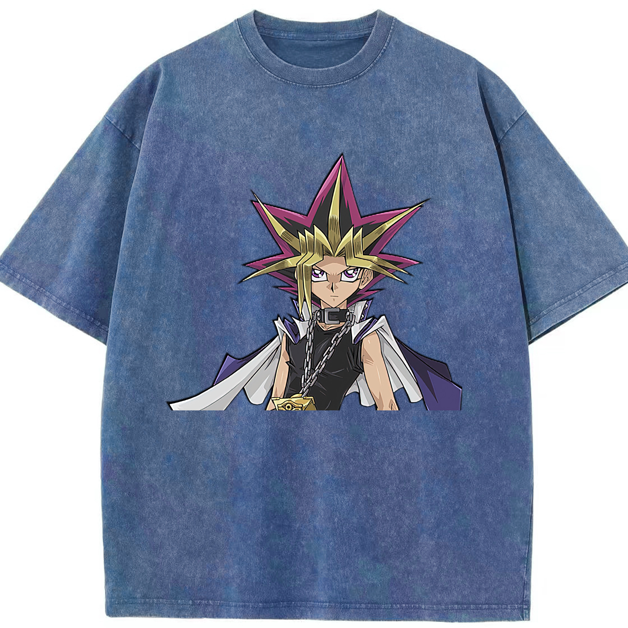 （画像用） 遊☆戯☆王 Yu-Gi-Oh! 綿100% ヴィンテージ風 半袖Tシャツ（フロントプリント）
