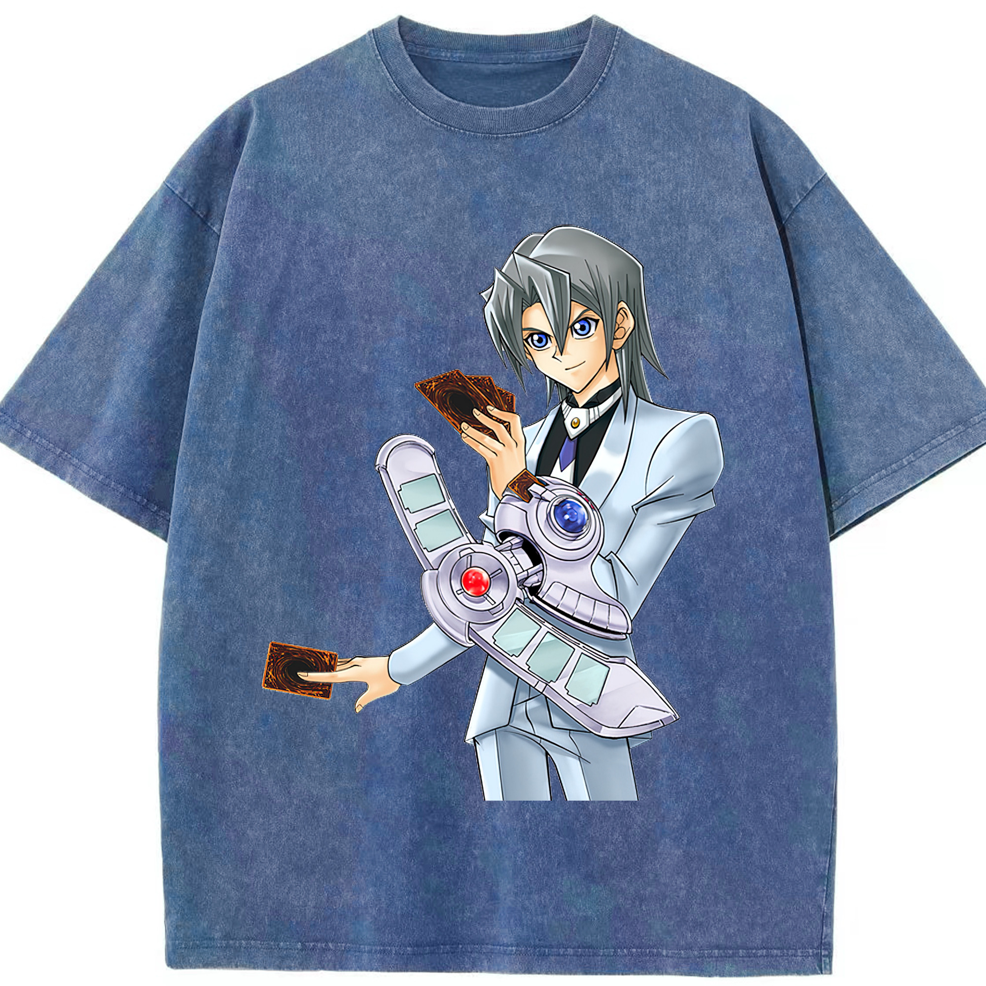 （画像用） 遊☆戯☆王 Yu-Gi-Oh! 綿100% ヴィンテージ風 半袖Tシャツ（フロントプリント）