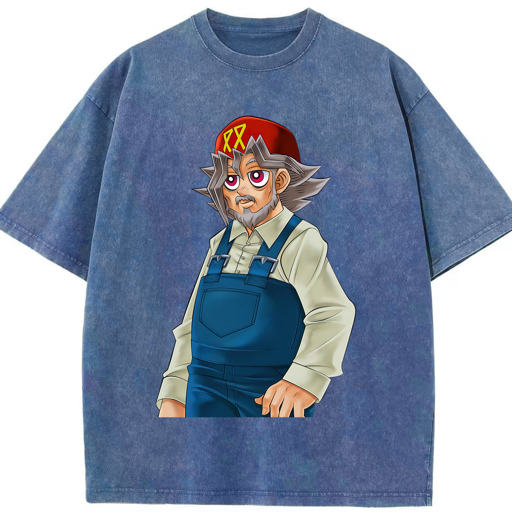 （画像用） 遊☆戯☆王 Yu-Gi-Oh! 綿100% ヴィンテージ風 半袖Tシャツ（フロントプリント）