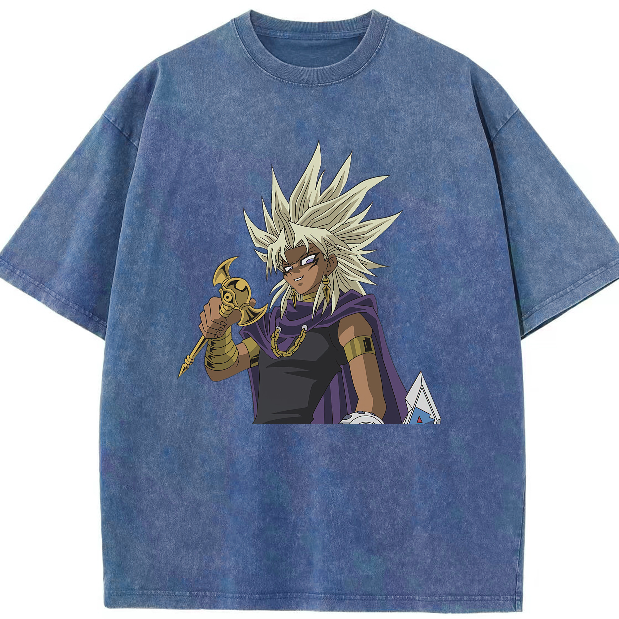 （画像用） 遊☆戯☆王 Yu-Gi-Oh! 綿100% ヴィンテージ風 半袖Tシャツ（フロントプリント）
