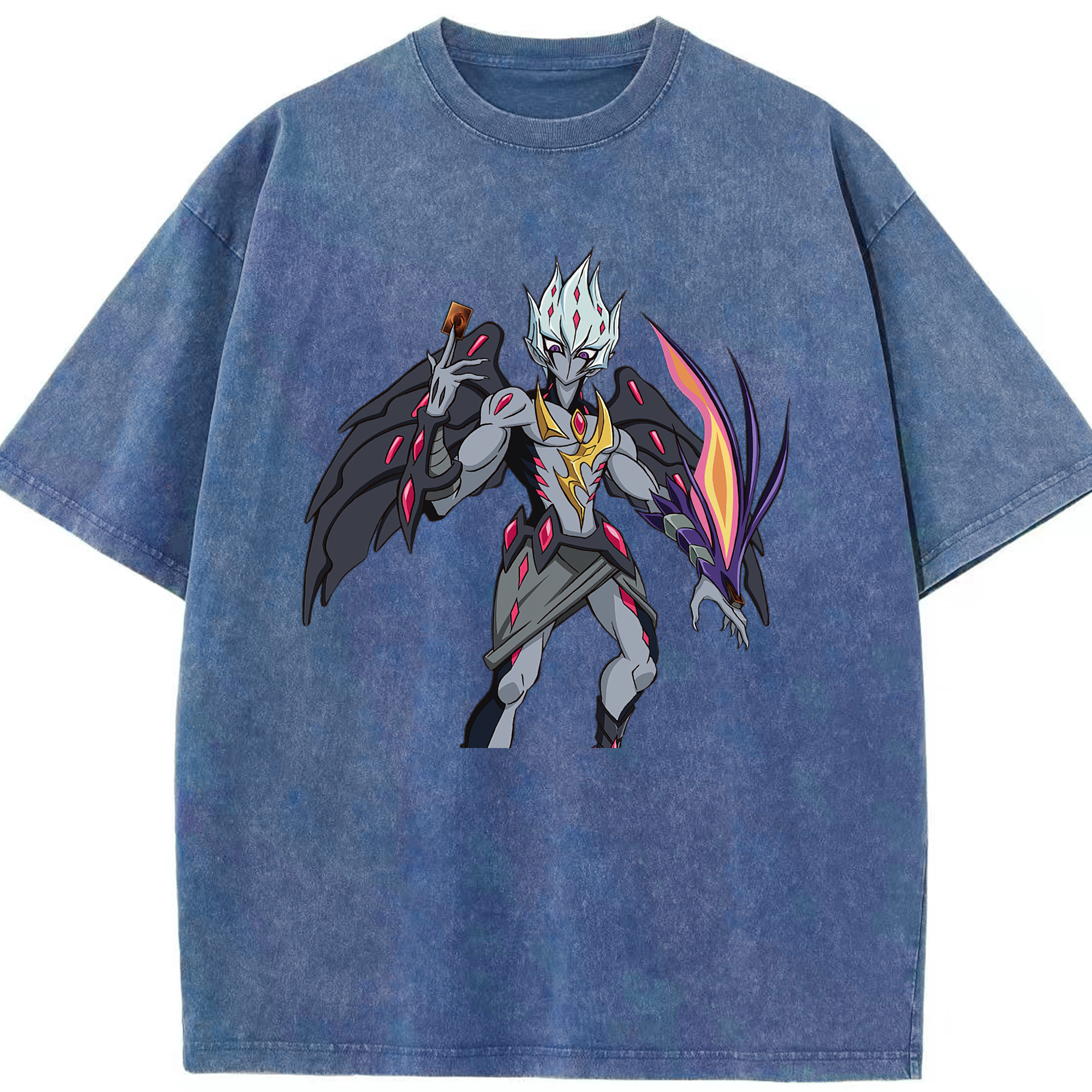 （画像用） 遊☆戯☆王 Yu-Gi-Oh! 綿100% ヴィンテージ風 半袖Tシャツ（フロントプリント）