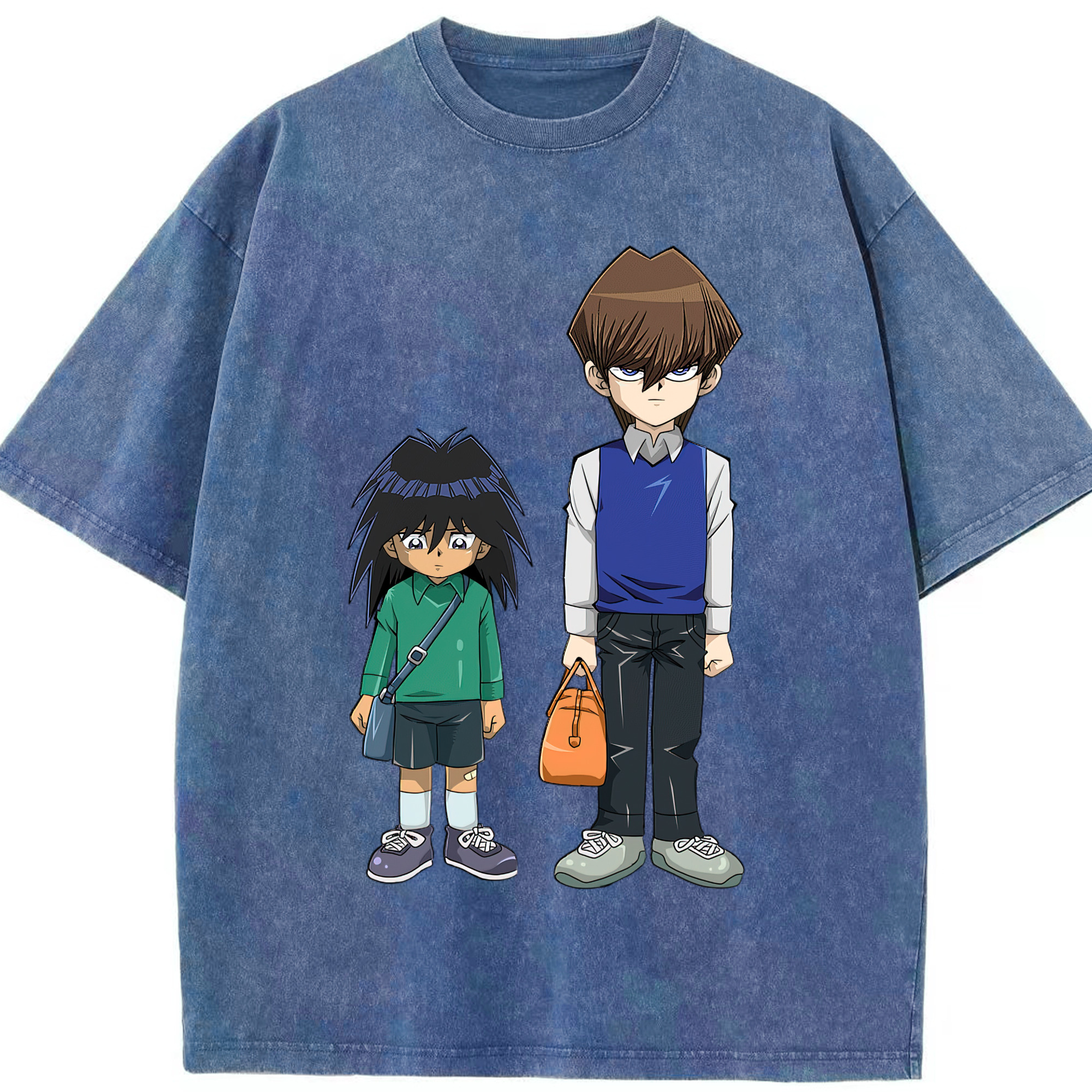 （画像用） 遊☆戯☆王 Yu-Gi-Oh! 綿100% ヴィンテージ風 半袖Tシャツ（フロントプリント）