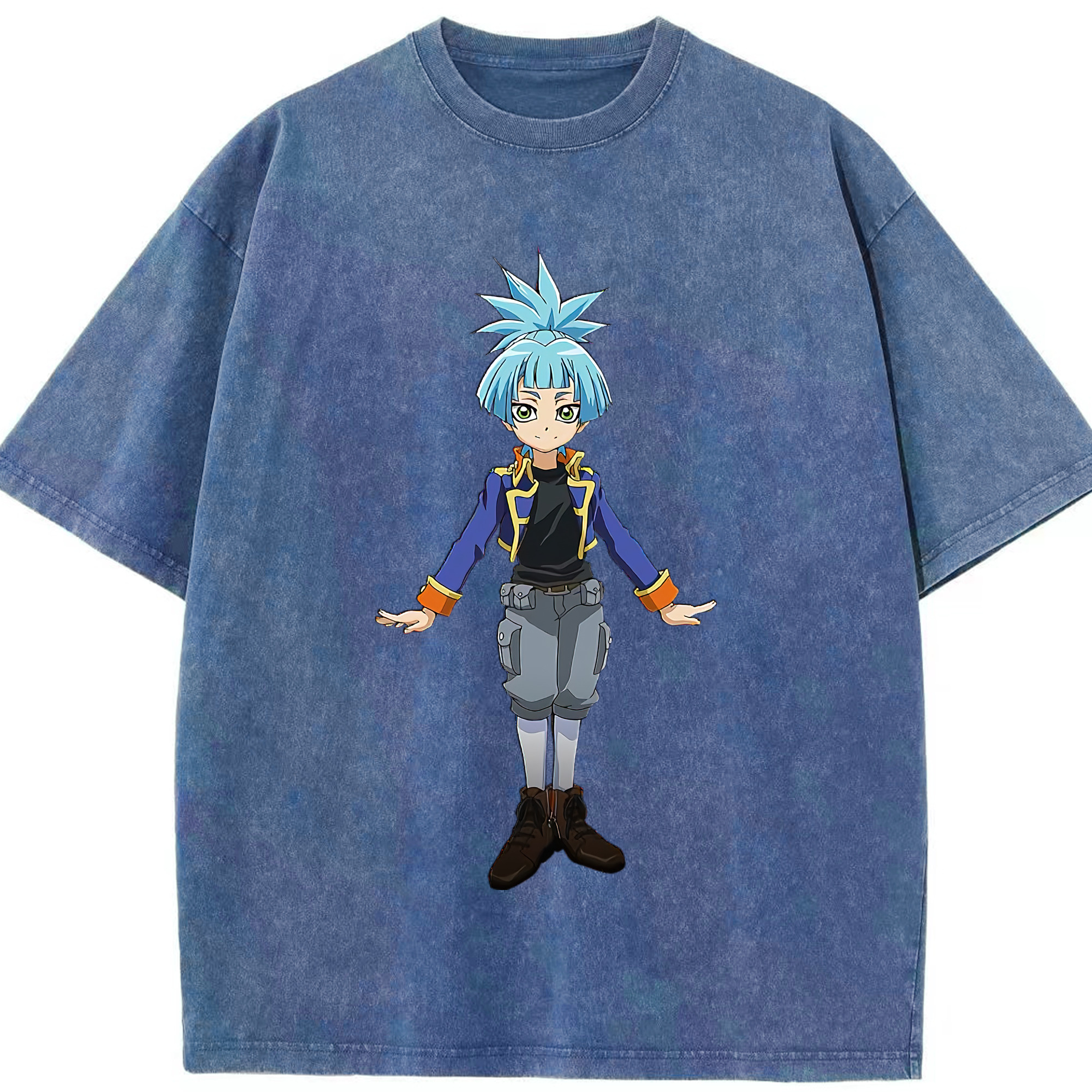 （画像用） 遊☆戯☆王 Yu-Gi-Oh! 綿100% ヴィンテージ風 半袖Tシャツ（フロントプリント）