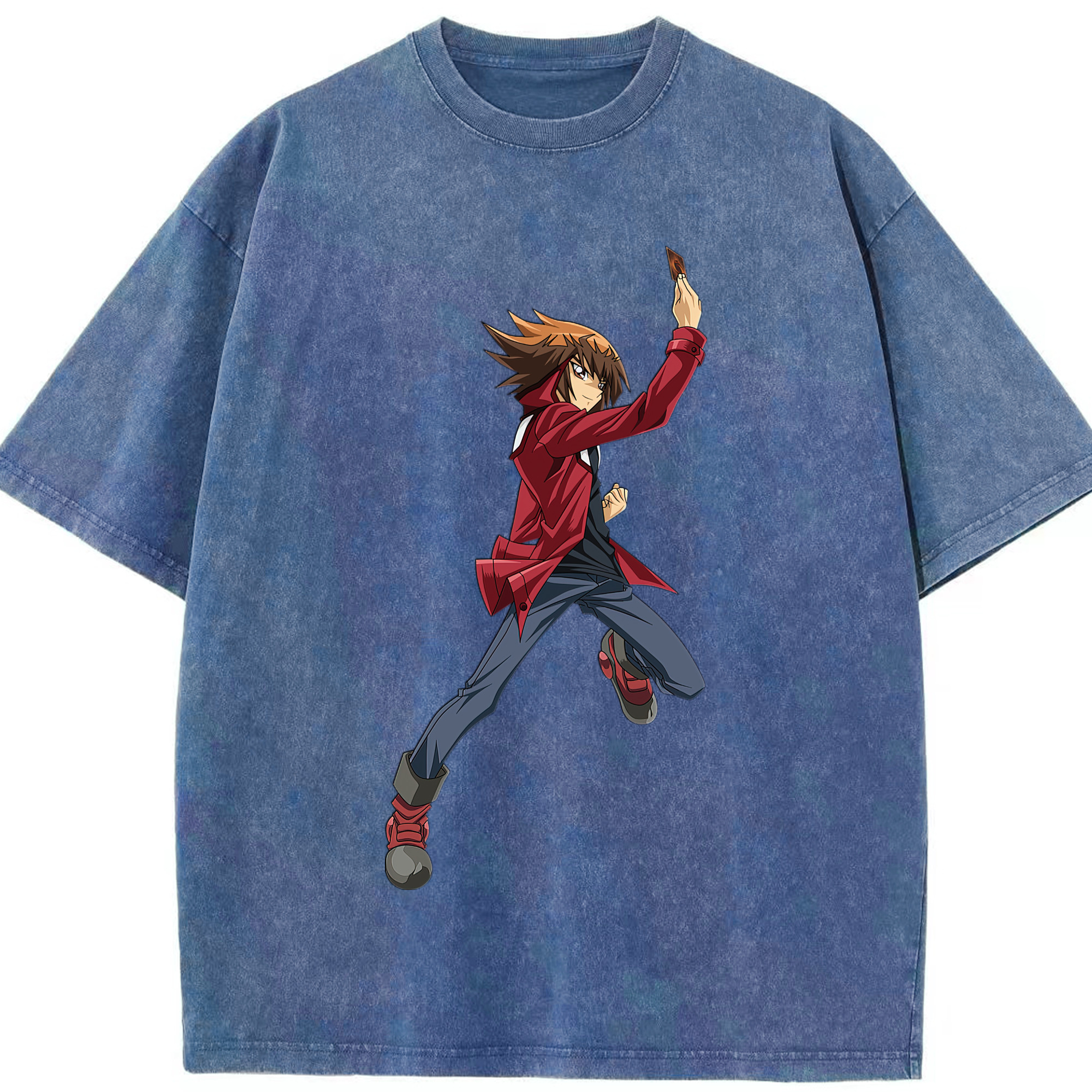 （画像用） 遊☆戯☆王 Yu-Gi-Oh! 綿100% ヴィンテージ風 半袖Tシャツ（フロントプリント）
