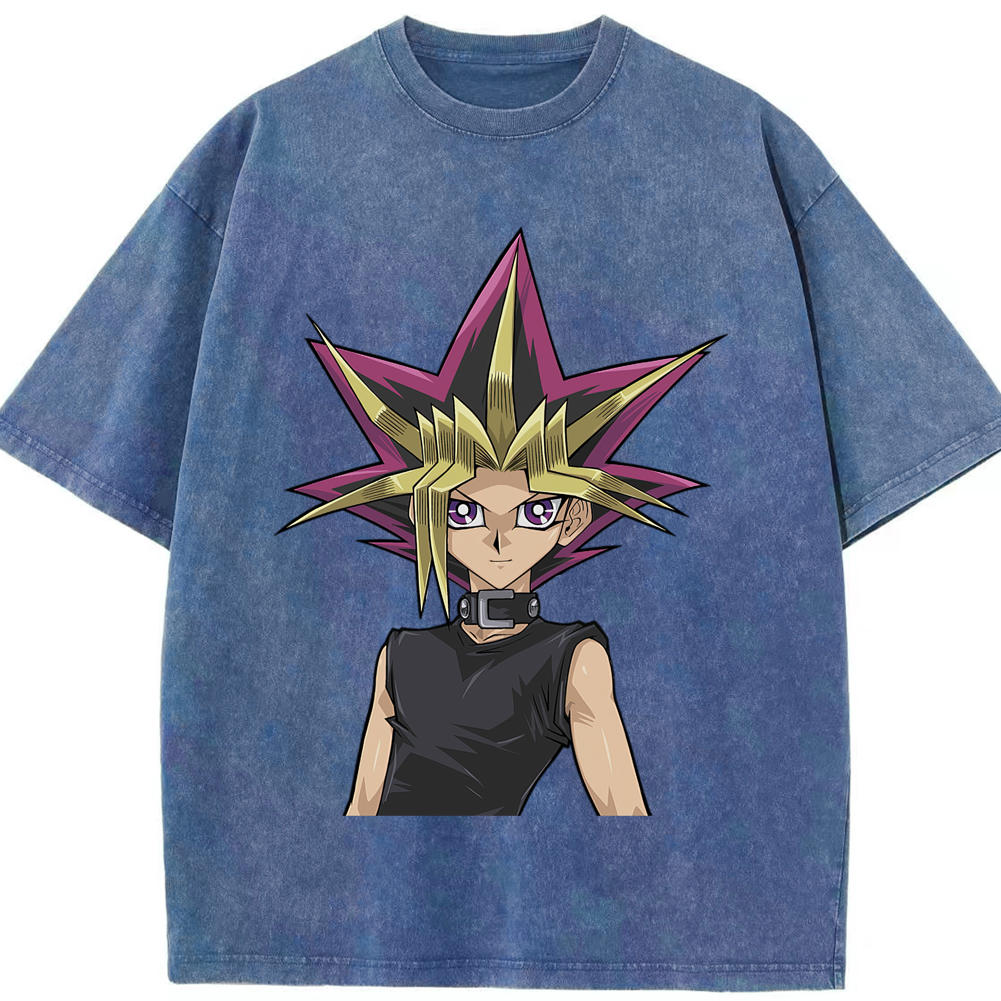 （画像用） 遊☆戯☆王 Yu-Gi-Oh! 綿100% ヴィンテージ風 半袖Tシャツ（フロントプリント）