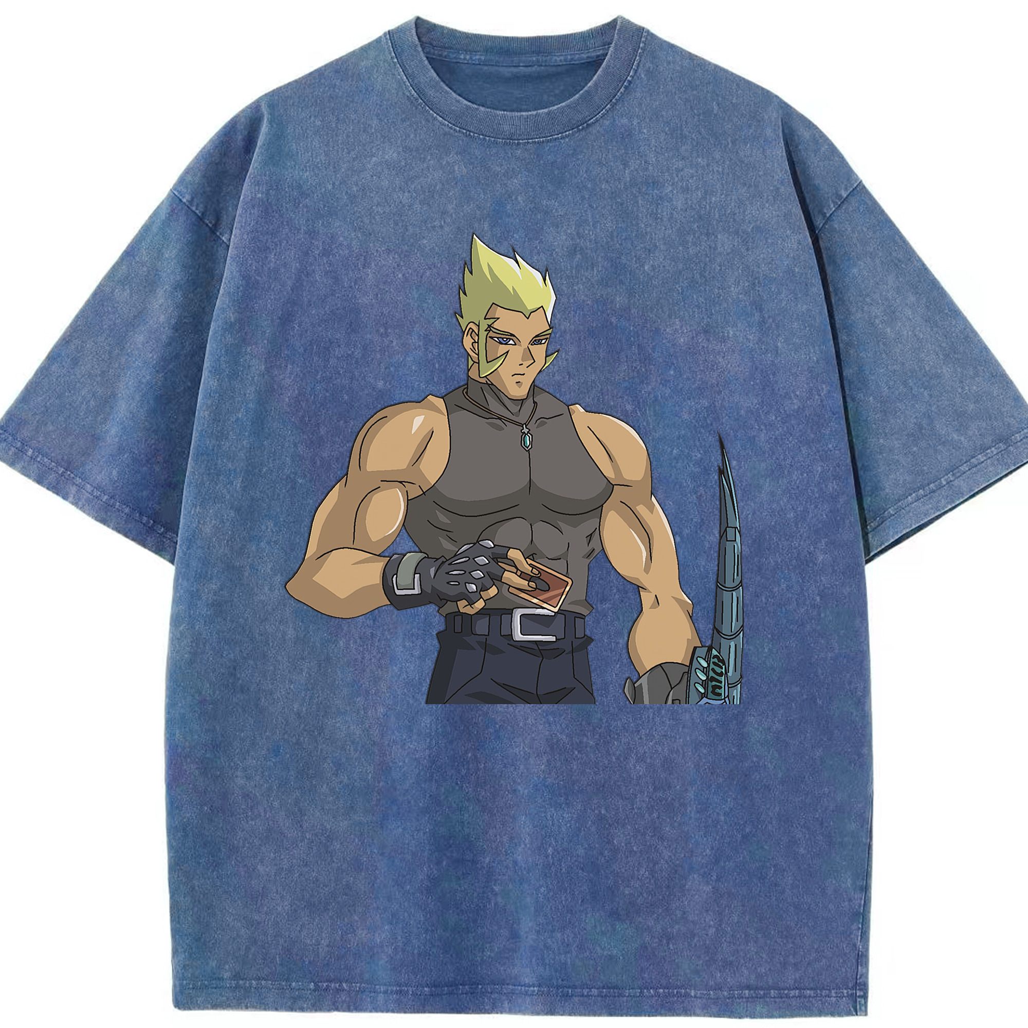 （画像用） 遊☆戯☆王 Yu-Gi-Oh! 綿100% ヴィンテージ風 半袖Tシャツ（フロントプリント）