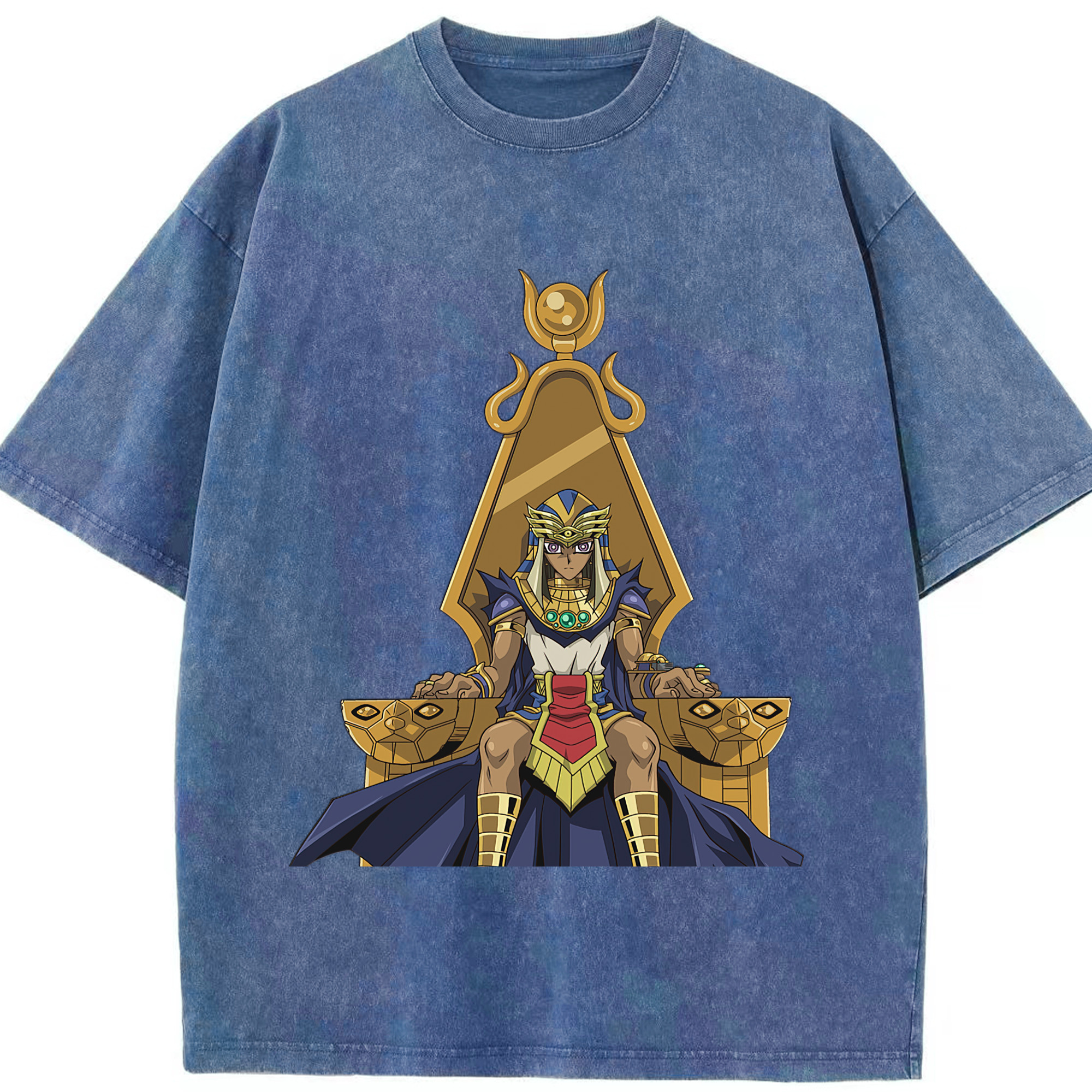 （画像用） 遊☆戯☆王 Yu-Gi-Oh! 綿100% ヴィンテージ風 半袖Tシャツ（フロントプリント）