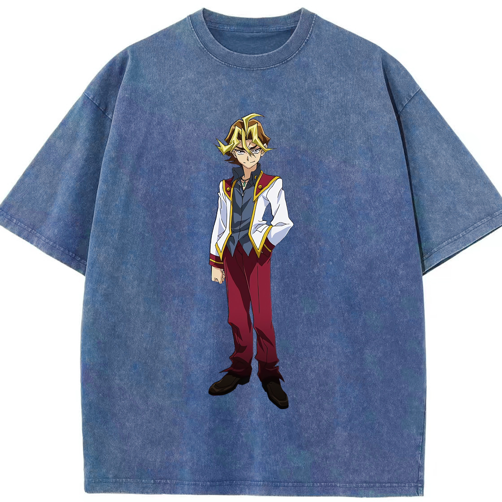 （画像用） 遊☆戯☆王 Yu-Gi-Oh! 綿100% ヴィンテージ風 半袖Tシャツ（フロントプリント）