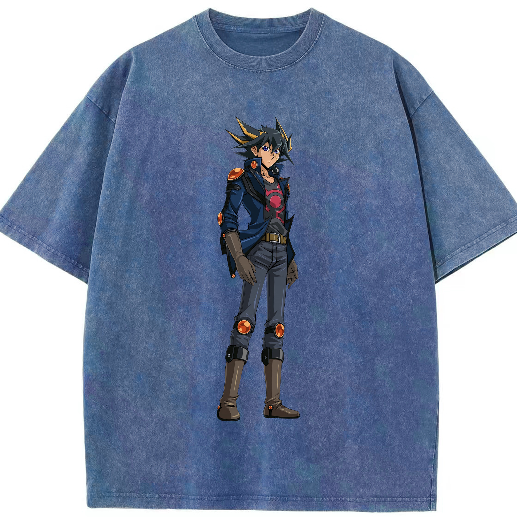 （画像用） 遊☆戯☆王 Yu-Gi-Oh! 綿100% ヴィンテージ風 半袖Tシャツ（フロントプリント）