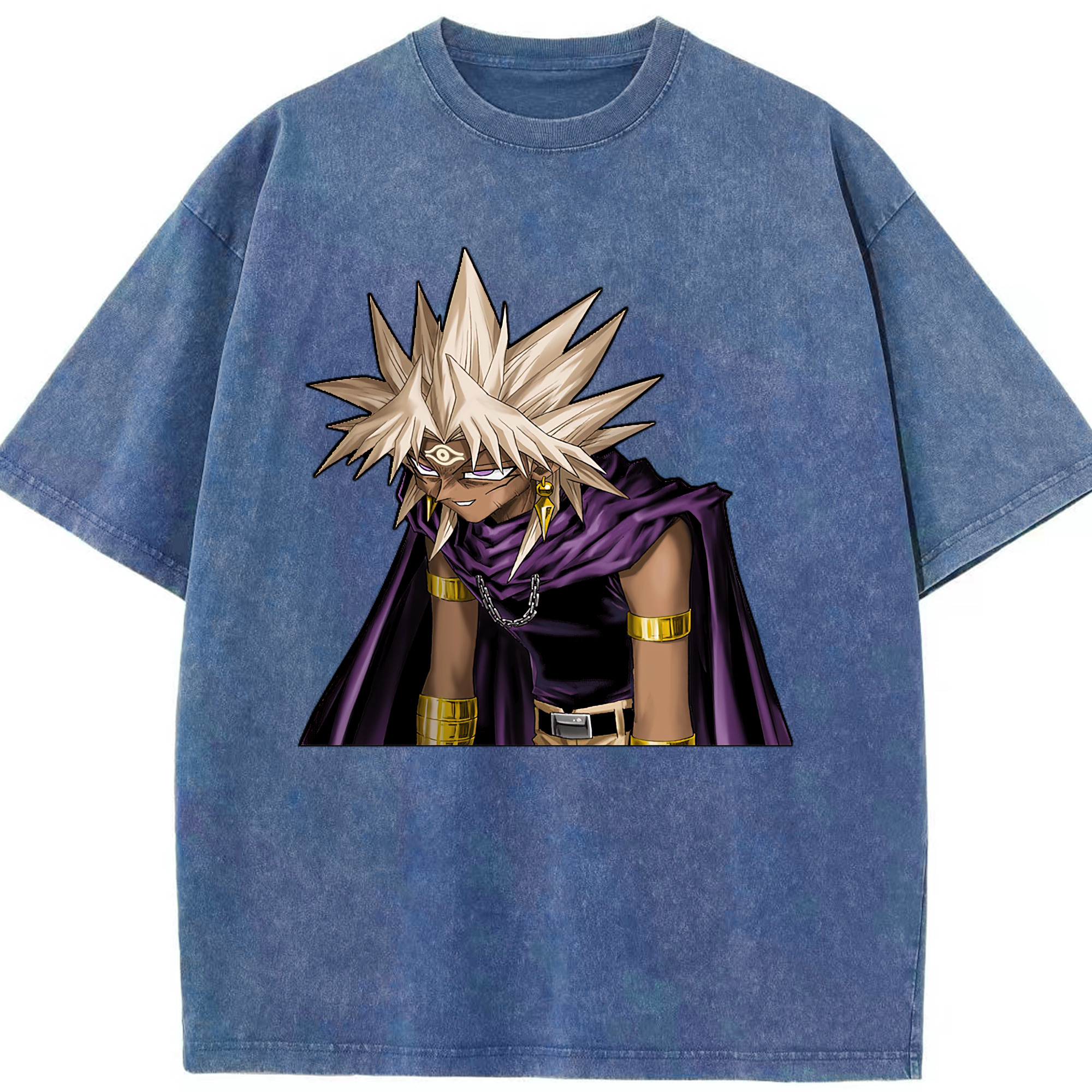 （画像用） 遊☆戯☆王 Yu-Gi-Oh! 綿100% ヴィンテージ風 半袖Tシャツ（フロントプリント）