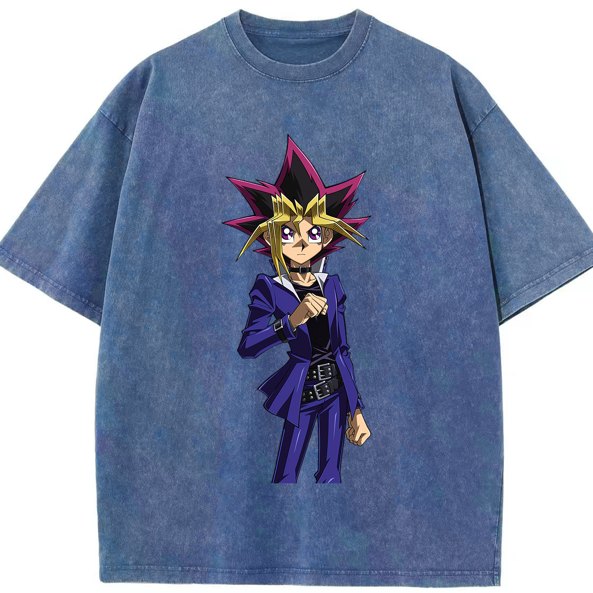（画像用） 遊☆戯☆王 Yu-Gi-Oh! 綿100% ヴィンテージ風 半袖Tシャツ（フロントプリント）