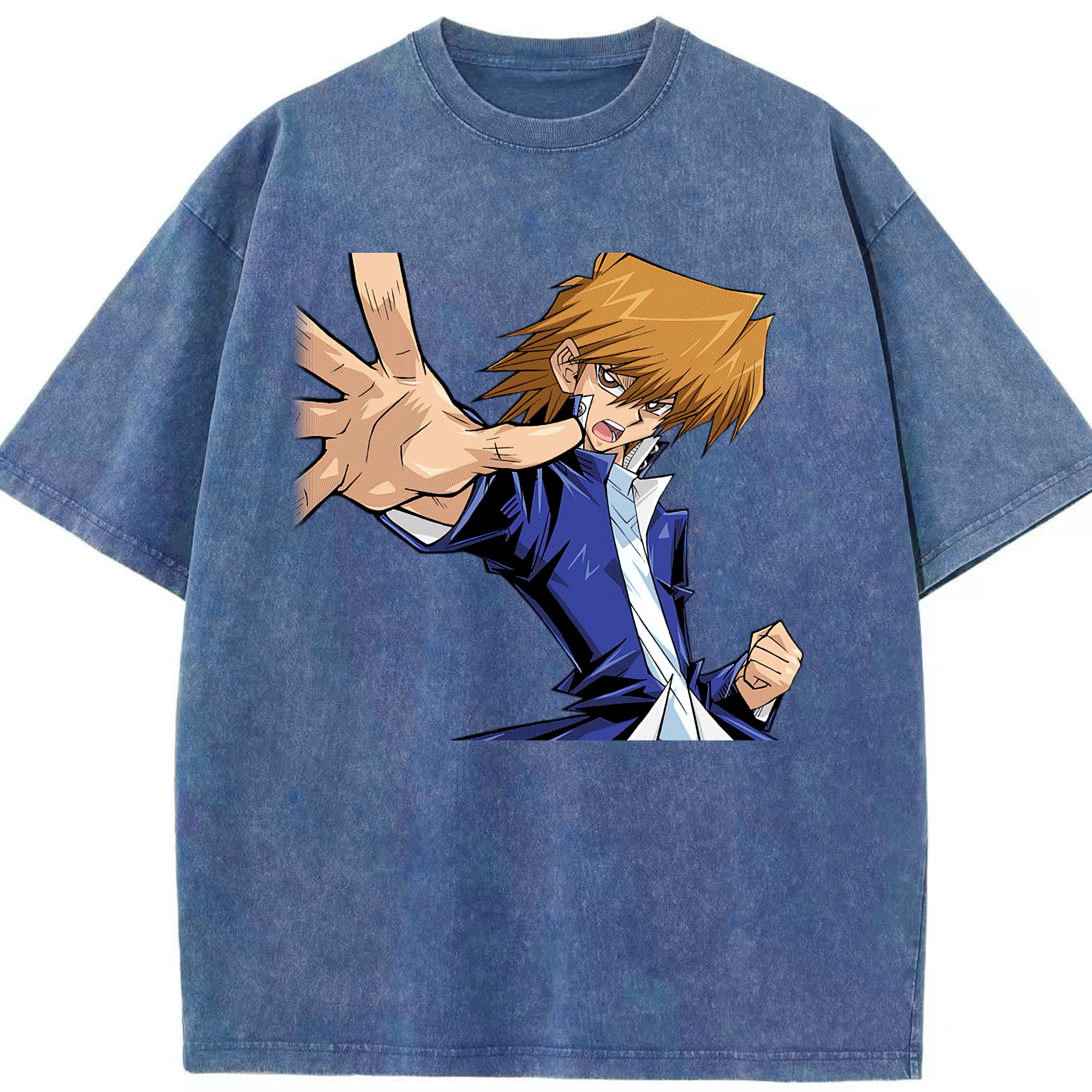 （画像用） 遊☆戯☆王 Yu-Gi-Oh! 綿100% ヴィンテージ風 半袖Tシャツ（フロントプリント）