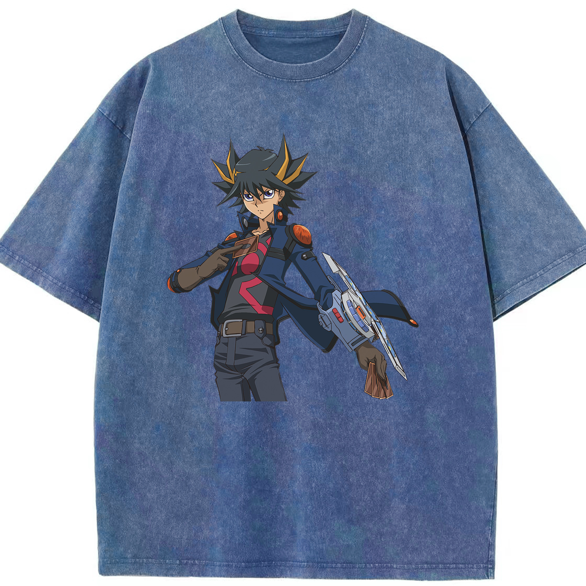 （画像用） 遊☆戯☆王 Yu-Gi-Oh! 綿100% ヴィンテージ風 半袖Tシャツ（フロントプリント）