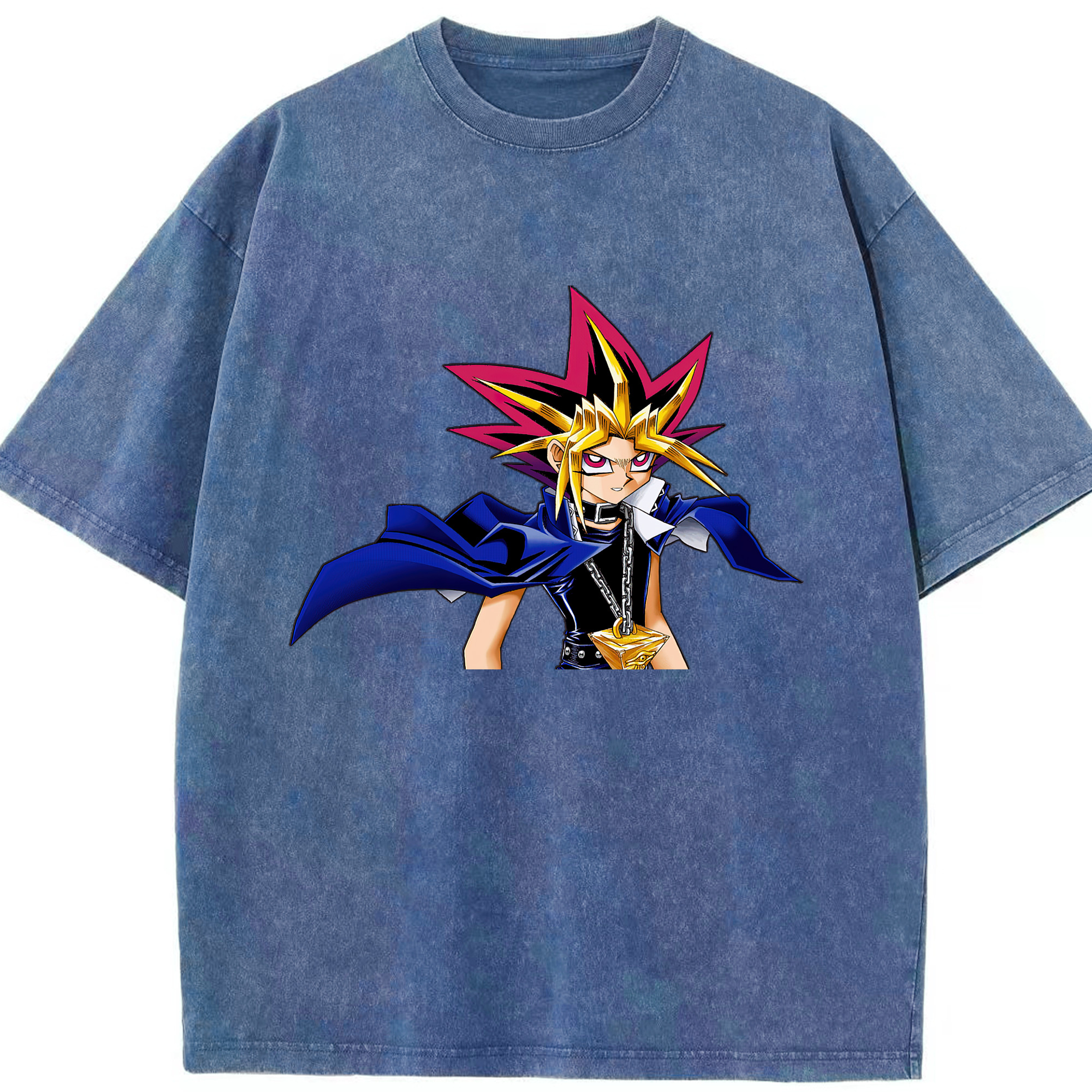 （画像用） 遊☆戯☆王 Yu-Gi-Oh! 綿100% ヴィンテージ風 半袖Tシャツ（フロントプリント）