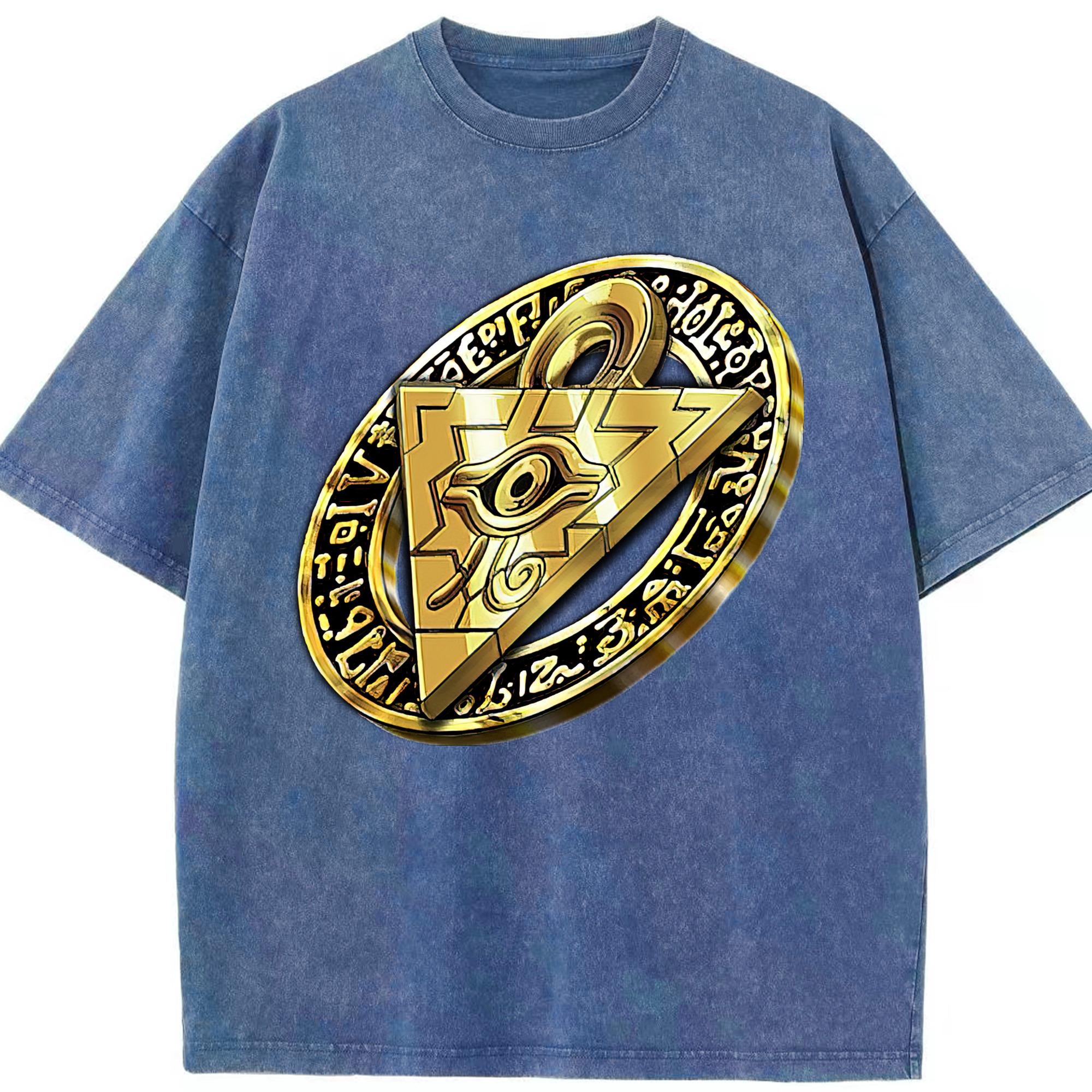 （画像用） 遊☆戯☆王 Yu-Gi-Oh! 綿100% ヴィンテージ風 半袖Tシャツ（フロントプリント）