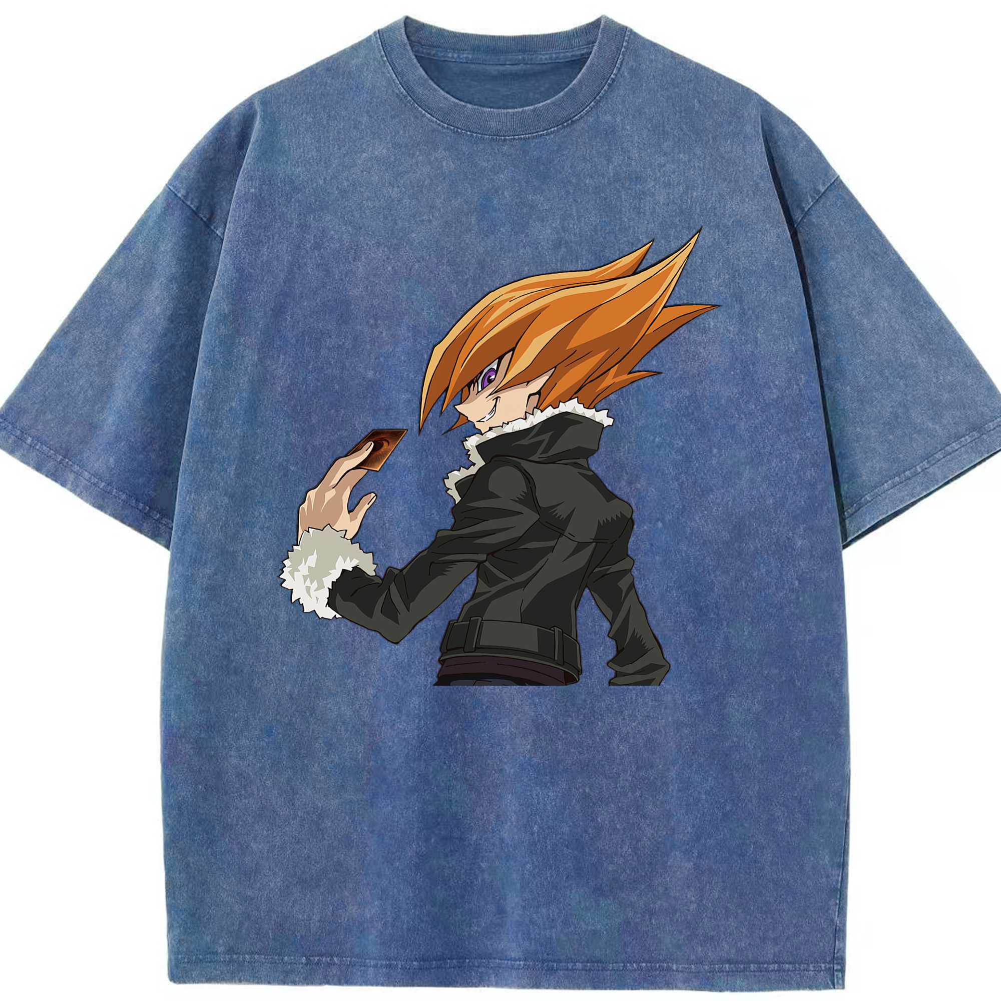 （画像用） 遊☆戯☆王 Yu-Gi-Oh! 綿100% ヴィンテージ風 半袖Tシャツ（フロントプリント）