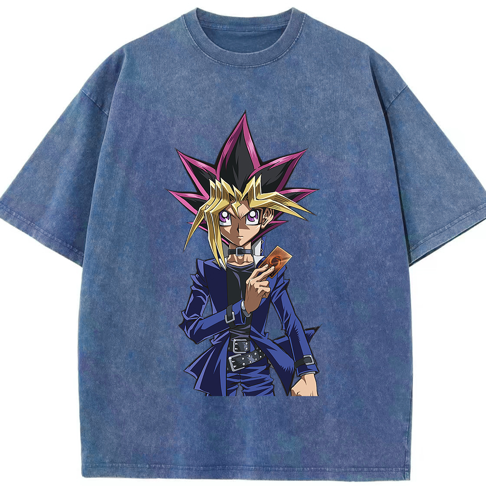 （画像用） 遊☆戯☆王 Yu-Gi-Oh! 綿100% ヴィンテージ風 半袖Tシャツ（フロントプリント）