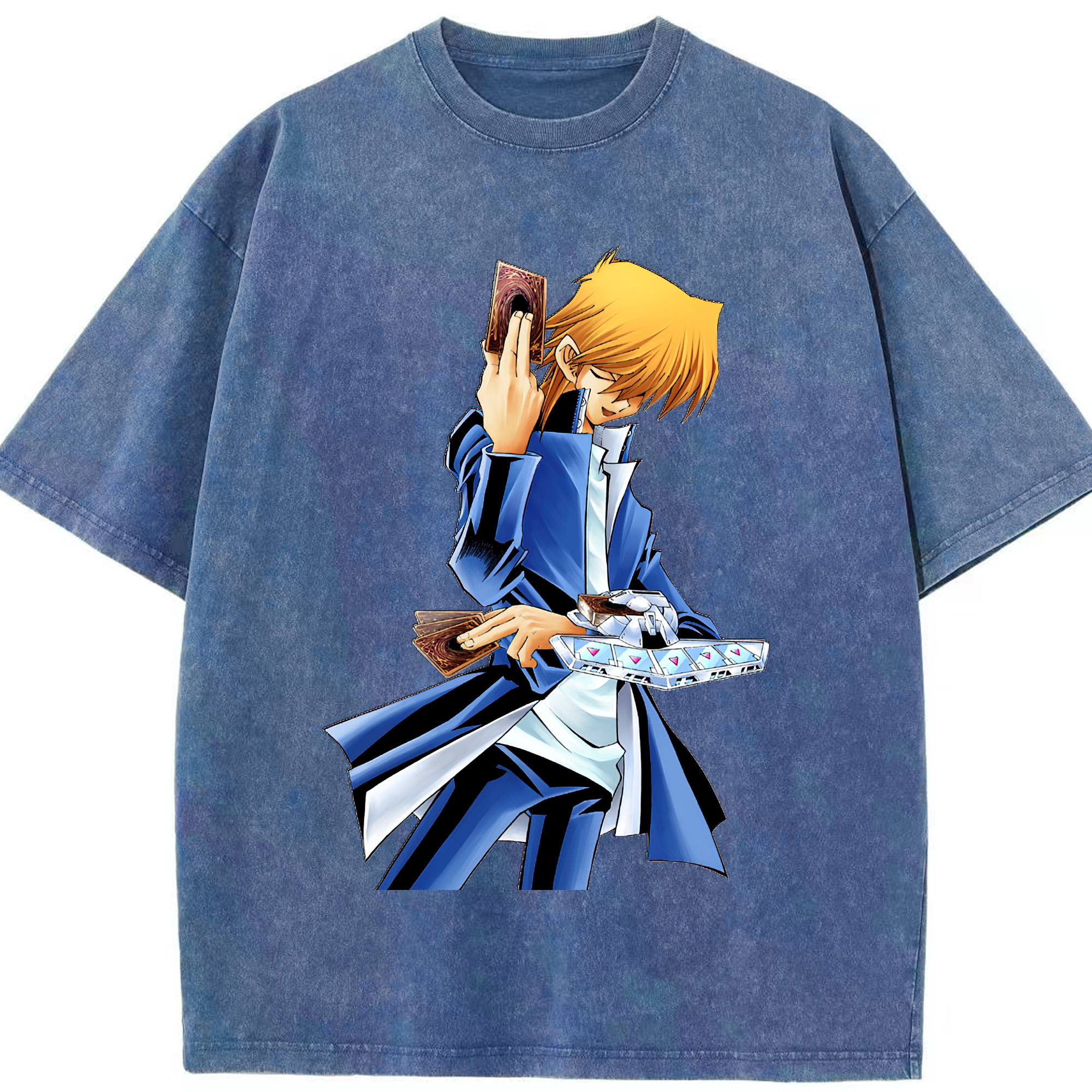 （画像用） 遊☆戯☆王 Yu-Gi-Oh! 綿100% ヴィンテージ風 半袖Tシャツ（フロントプリント）