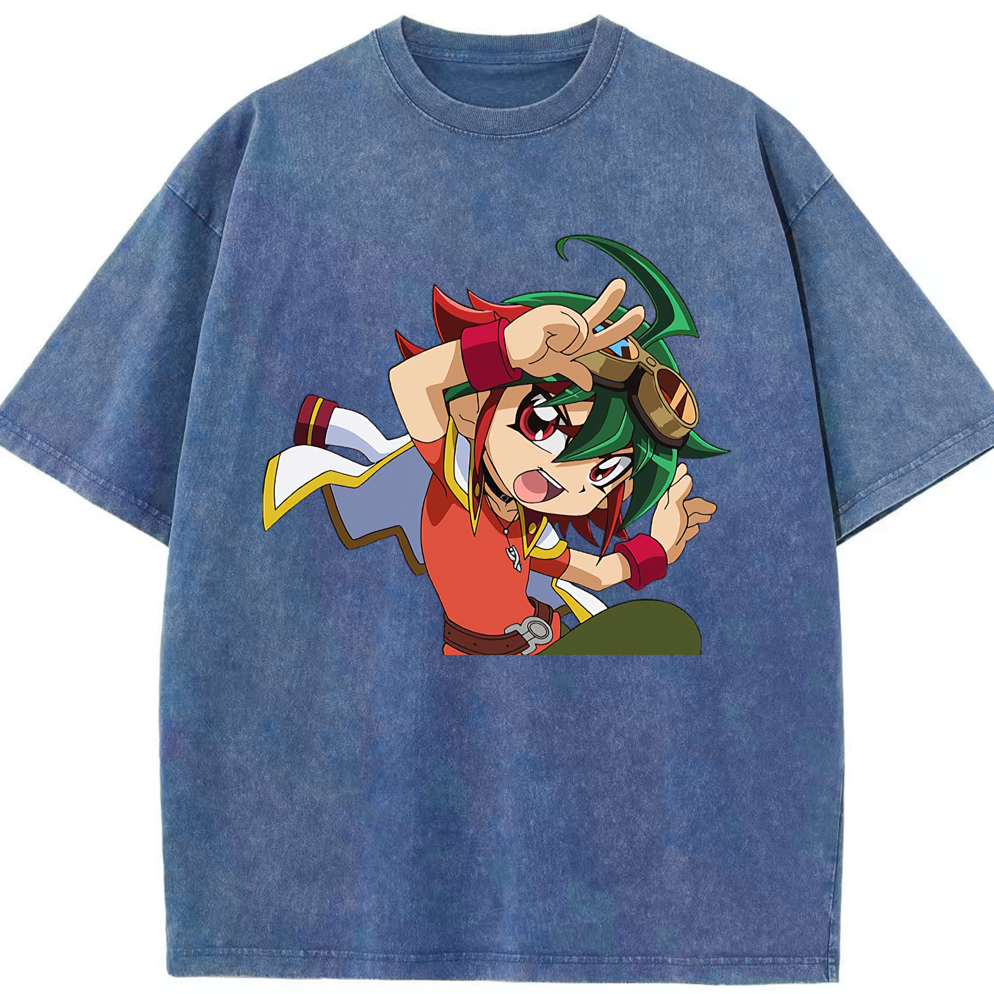 （画像用） 遊☆戯☆王 Yu-Gi-Oh! 綿100% ヴィンテージ風 半袖Tシャツ（フロントプリント）