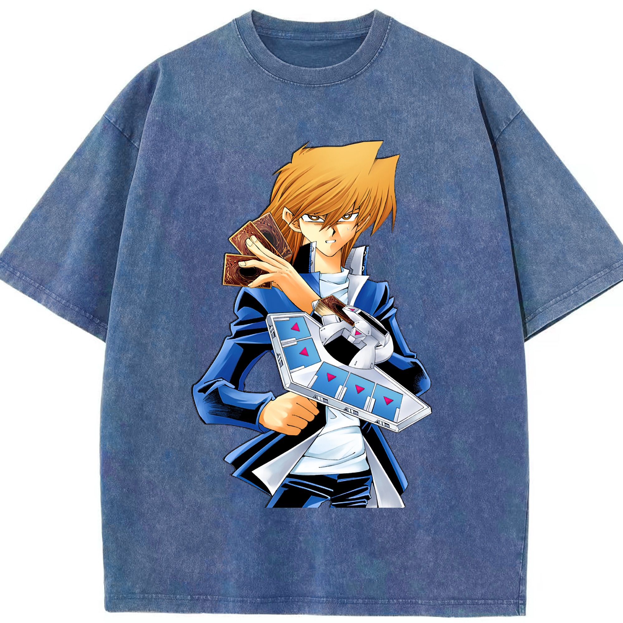 （画像用） 遊☆戯☆王 Yu-Gi-Oh! 綿100% ヴィンテージ風 半袖Tシャツ（フロントプリント）